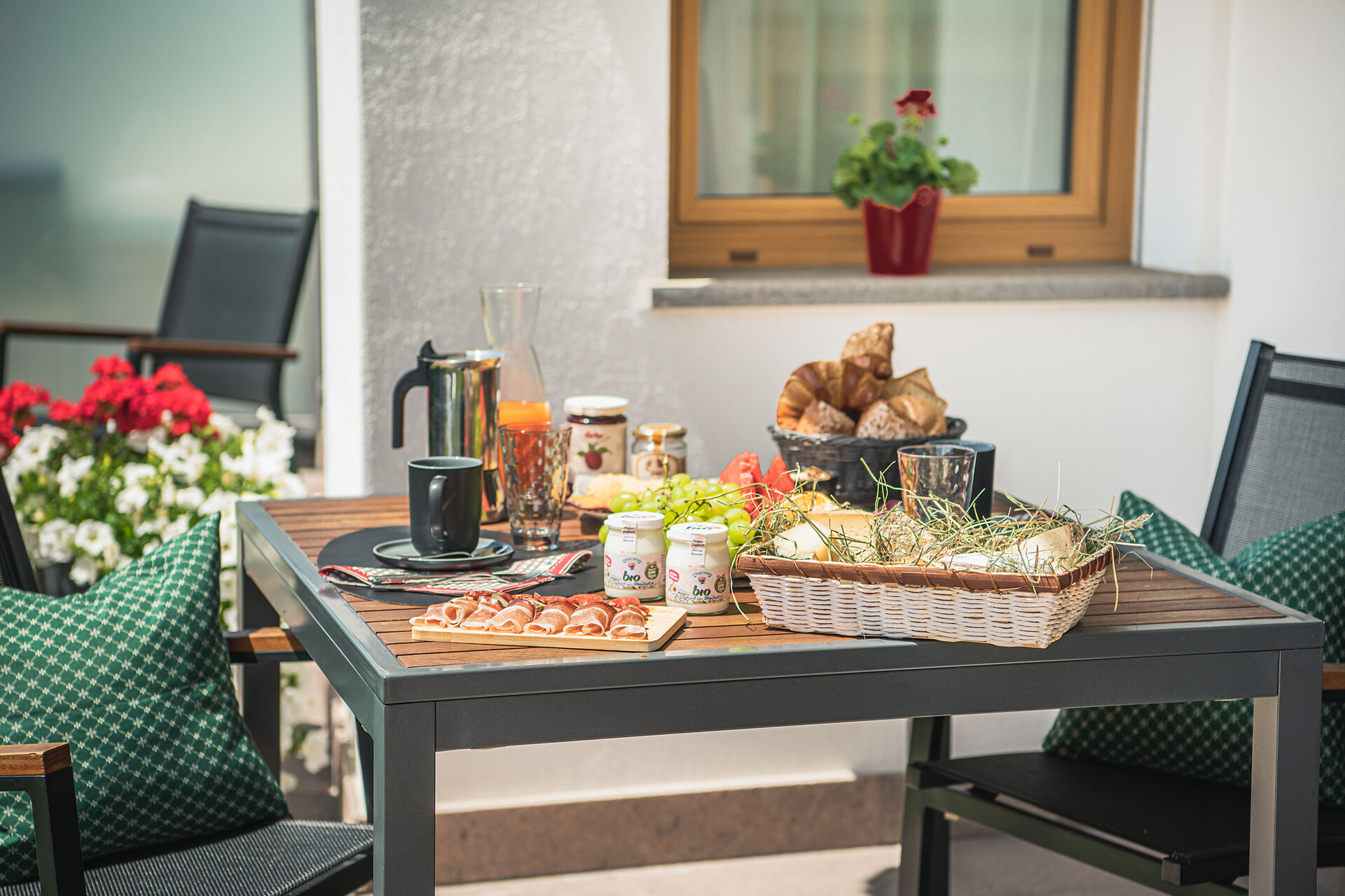colazione in giardino