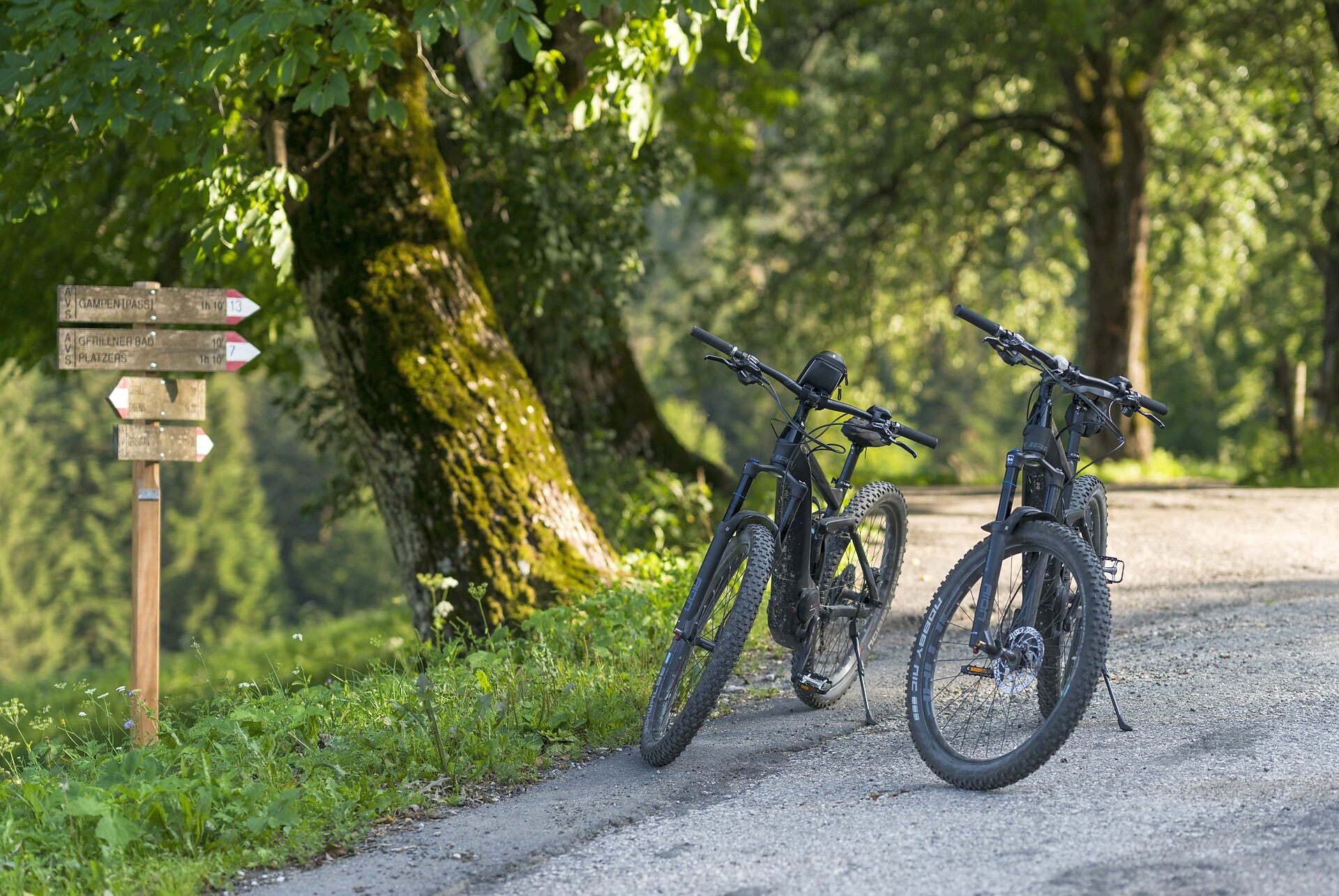Tisens is an ideal area for mountain bikers, road cyclists and e