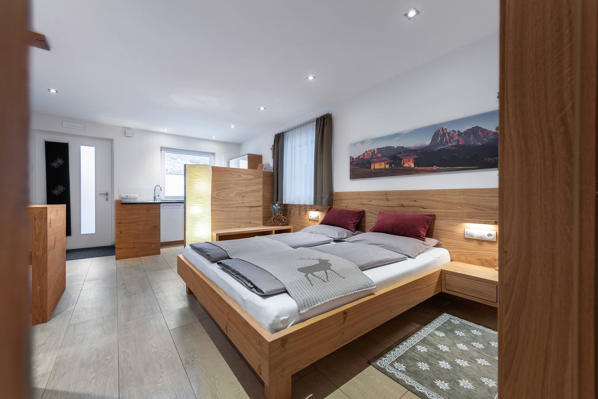 Soggiorno con letto