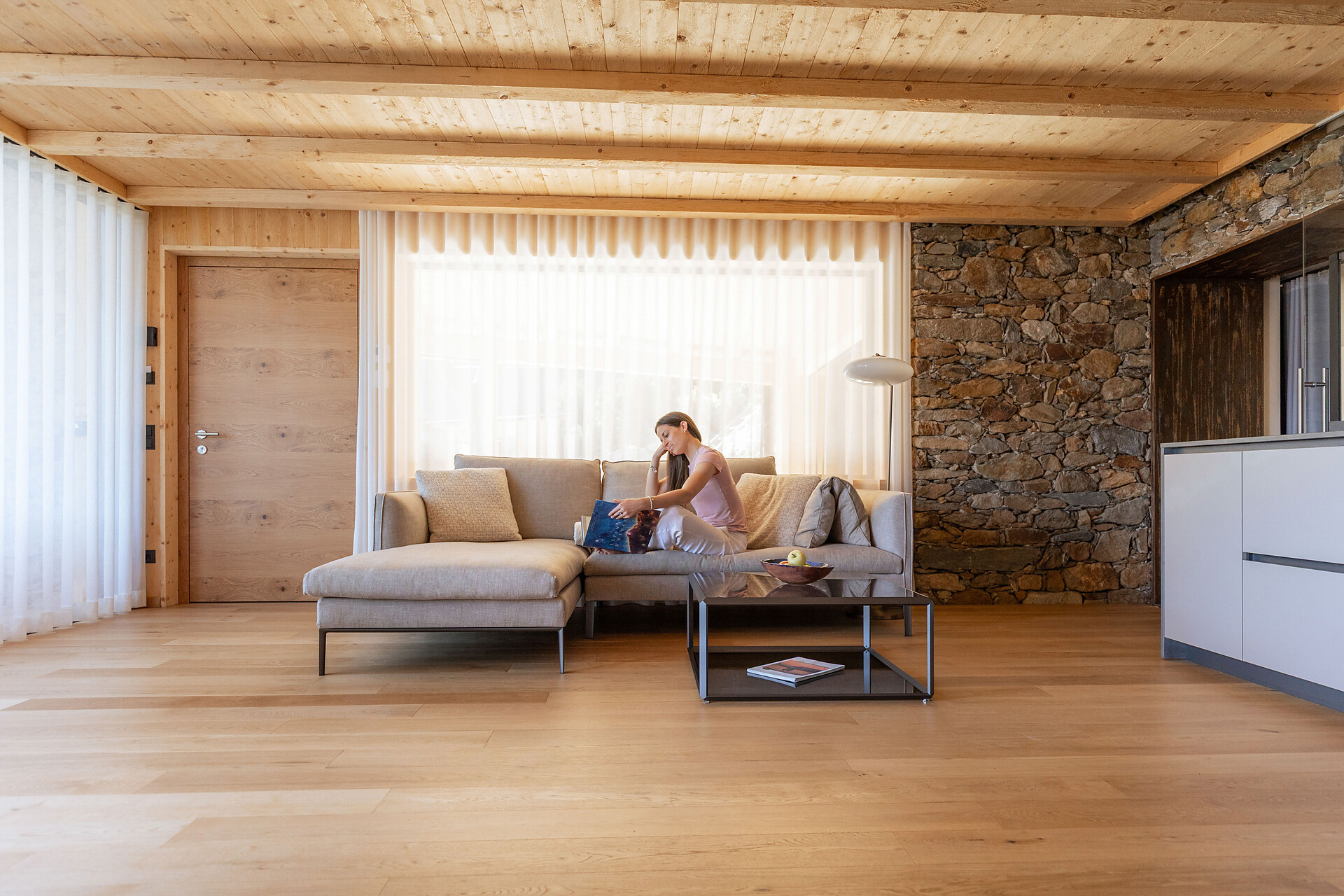 Chalet Stadel living area