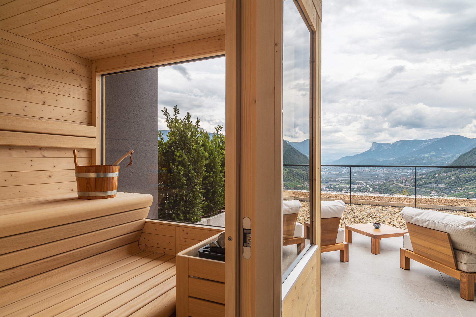 Panoramic sauna
