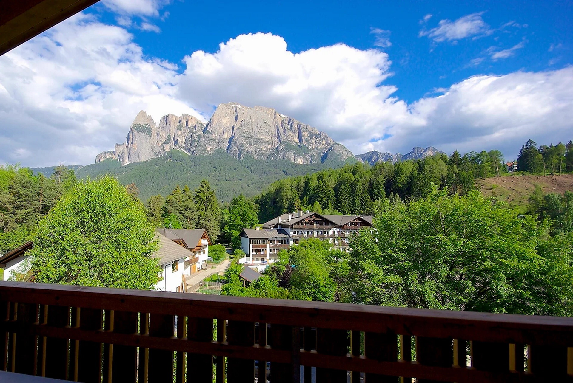 Blick vom Balkon