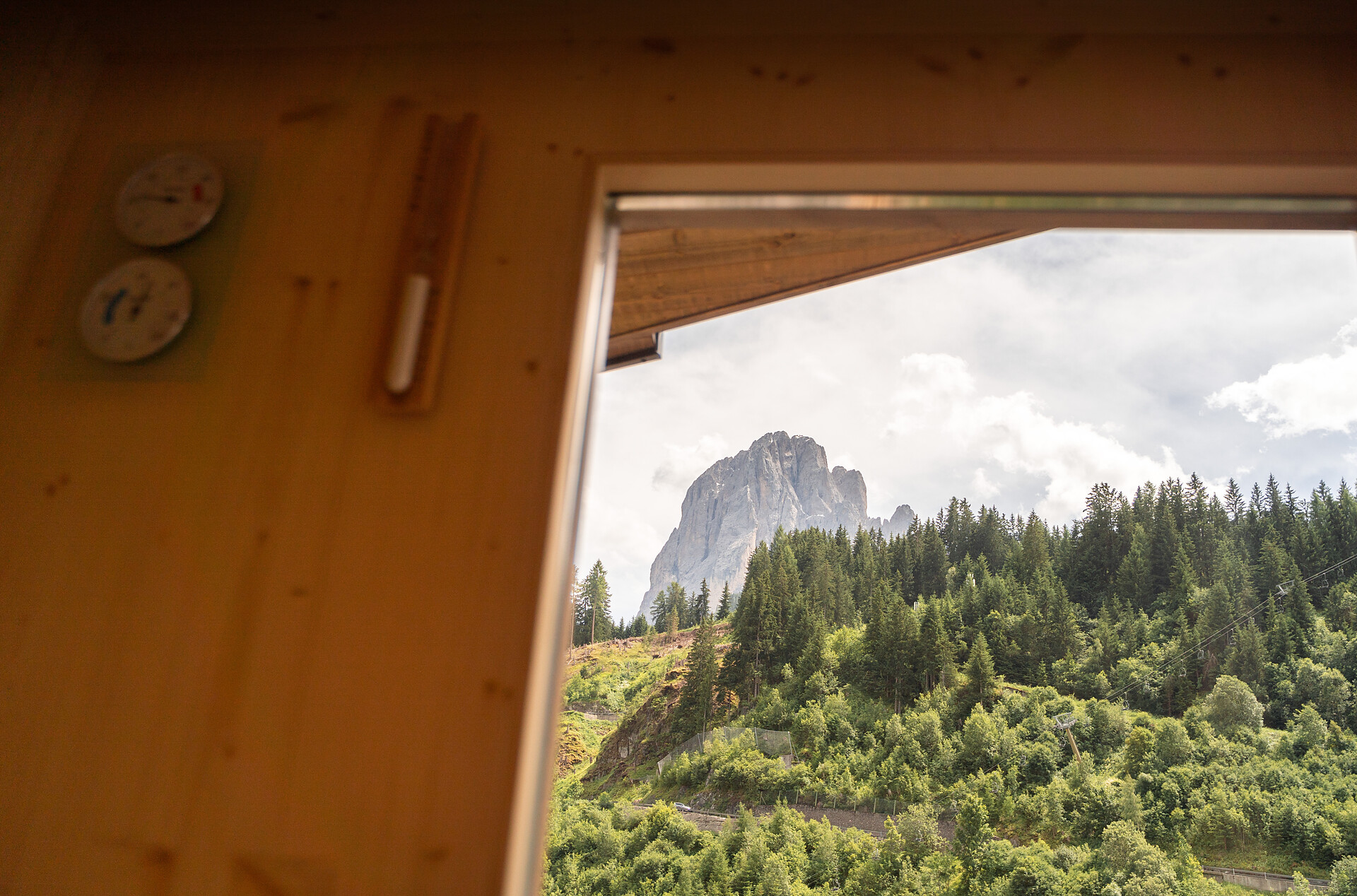 Vista dalla sauna privata