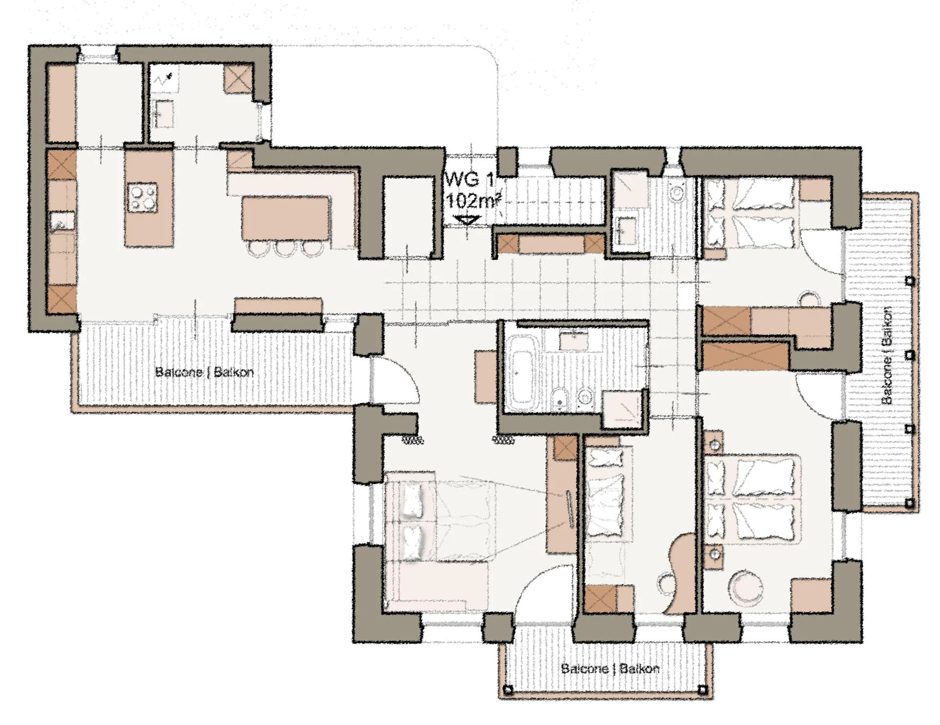 Apartments Cësa Stefania Urtijëi/Ortisei 8 suedtirol.info