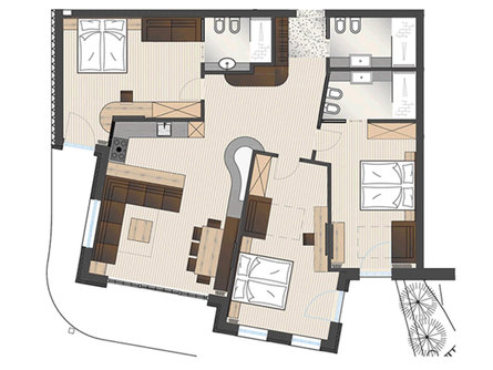 Apartments Luxury Chalet Plazola - Bauernhof Wolkenstein 5 suedtirol.info