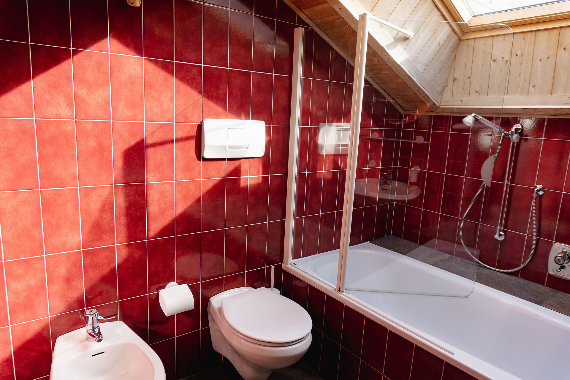 Bathroom with big window