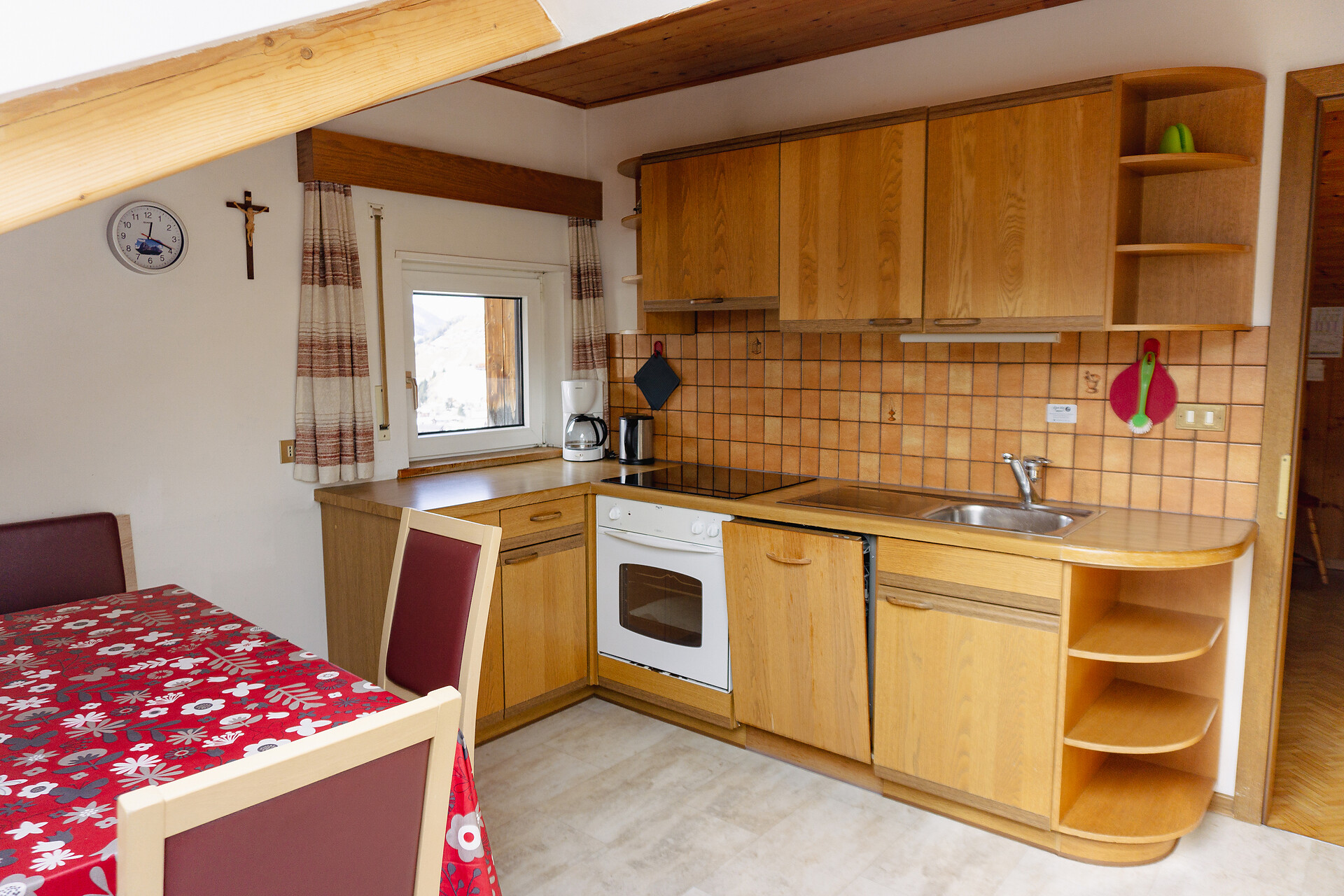 Kitchen with dishwasher and oven