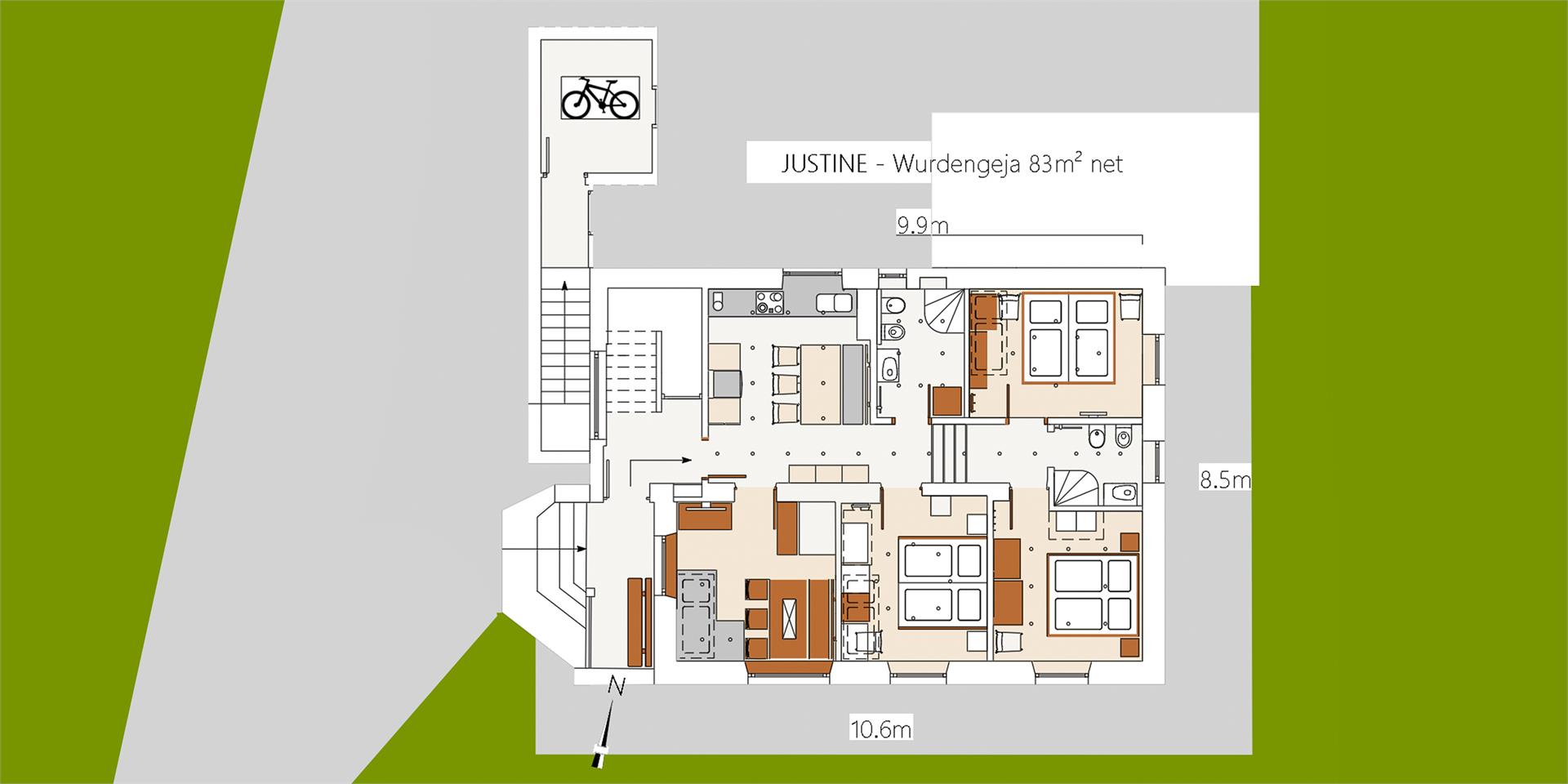 Apartments Justine - Wurdengeja Wolkenstein 16 suedtirol.info