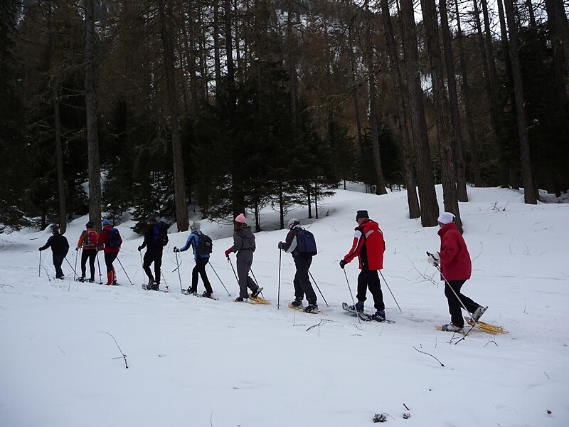 snowshoeing to the Furthalm