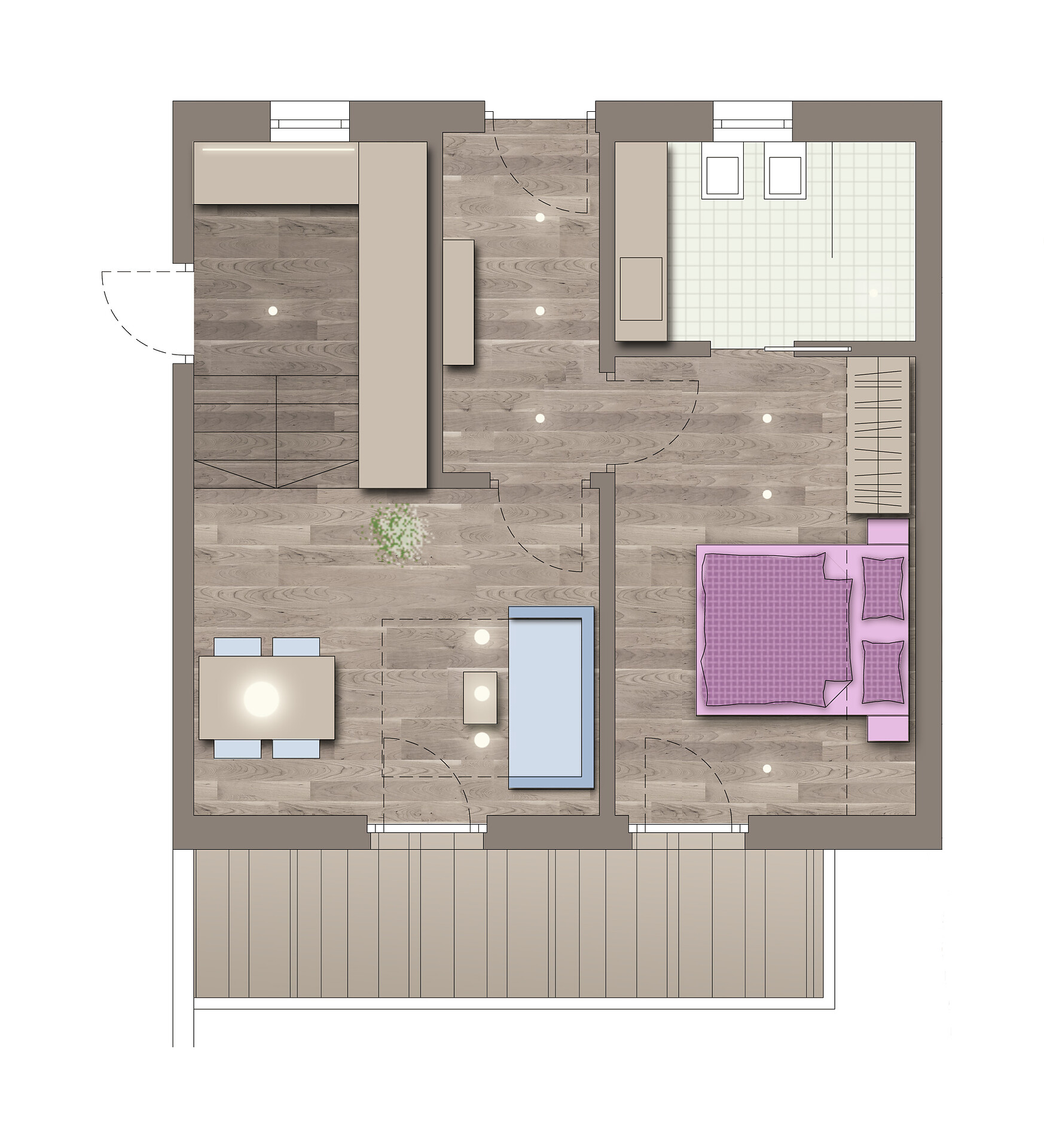App Dalia 43.69 m2 / nr 1