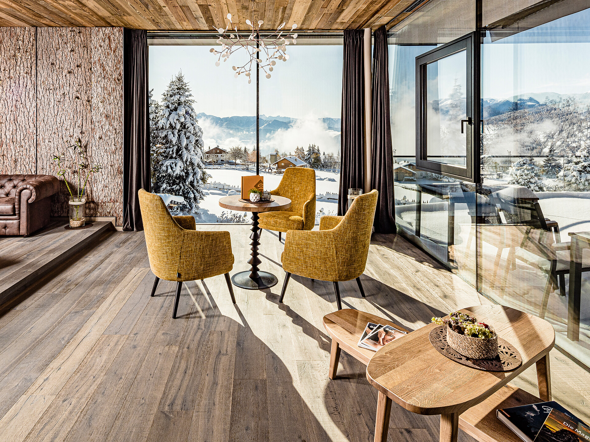 Library with panoramic views