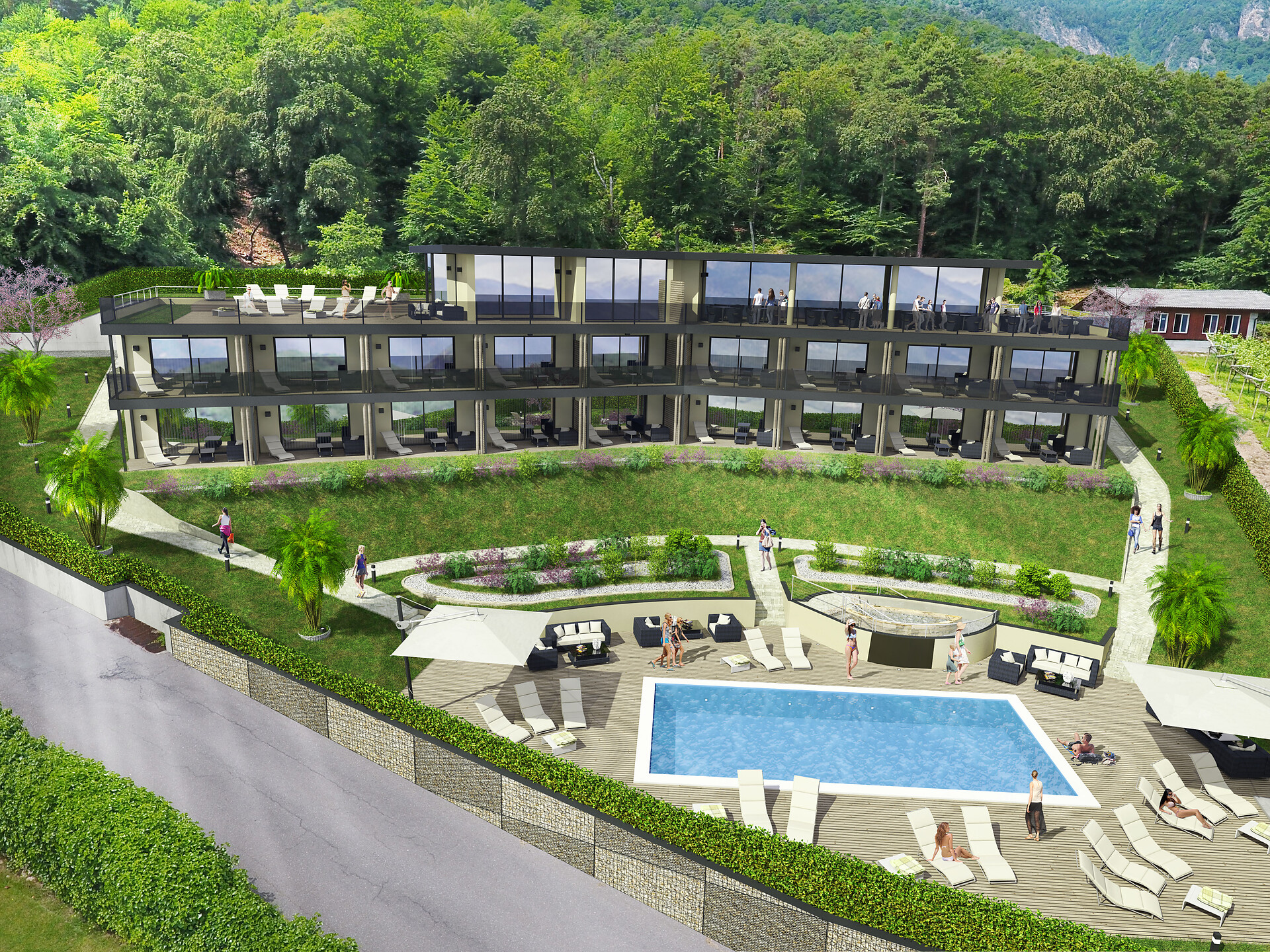 Hotel Malga by  day (rendering)