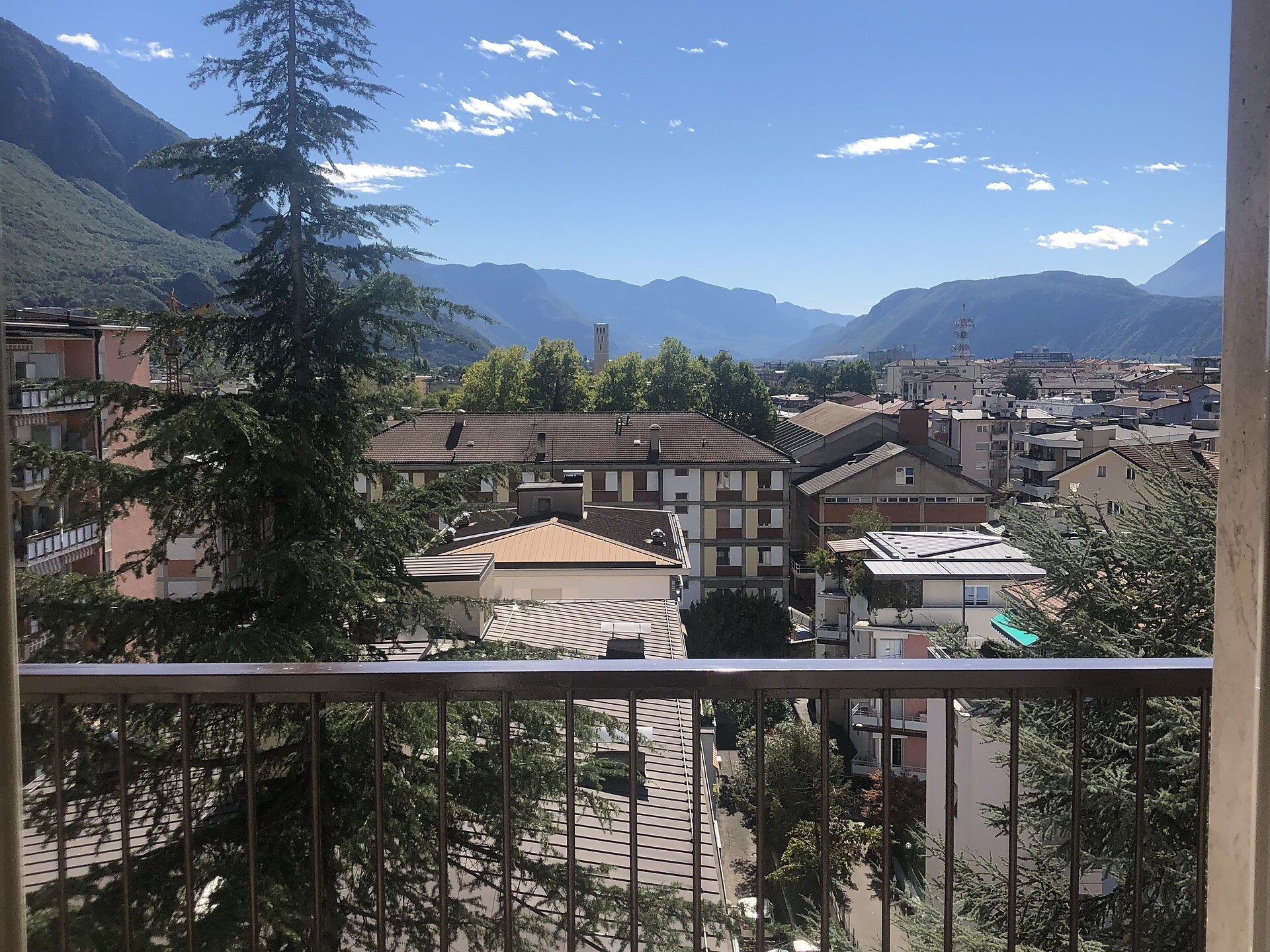 Blick aus der Wohnung