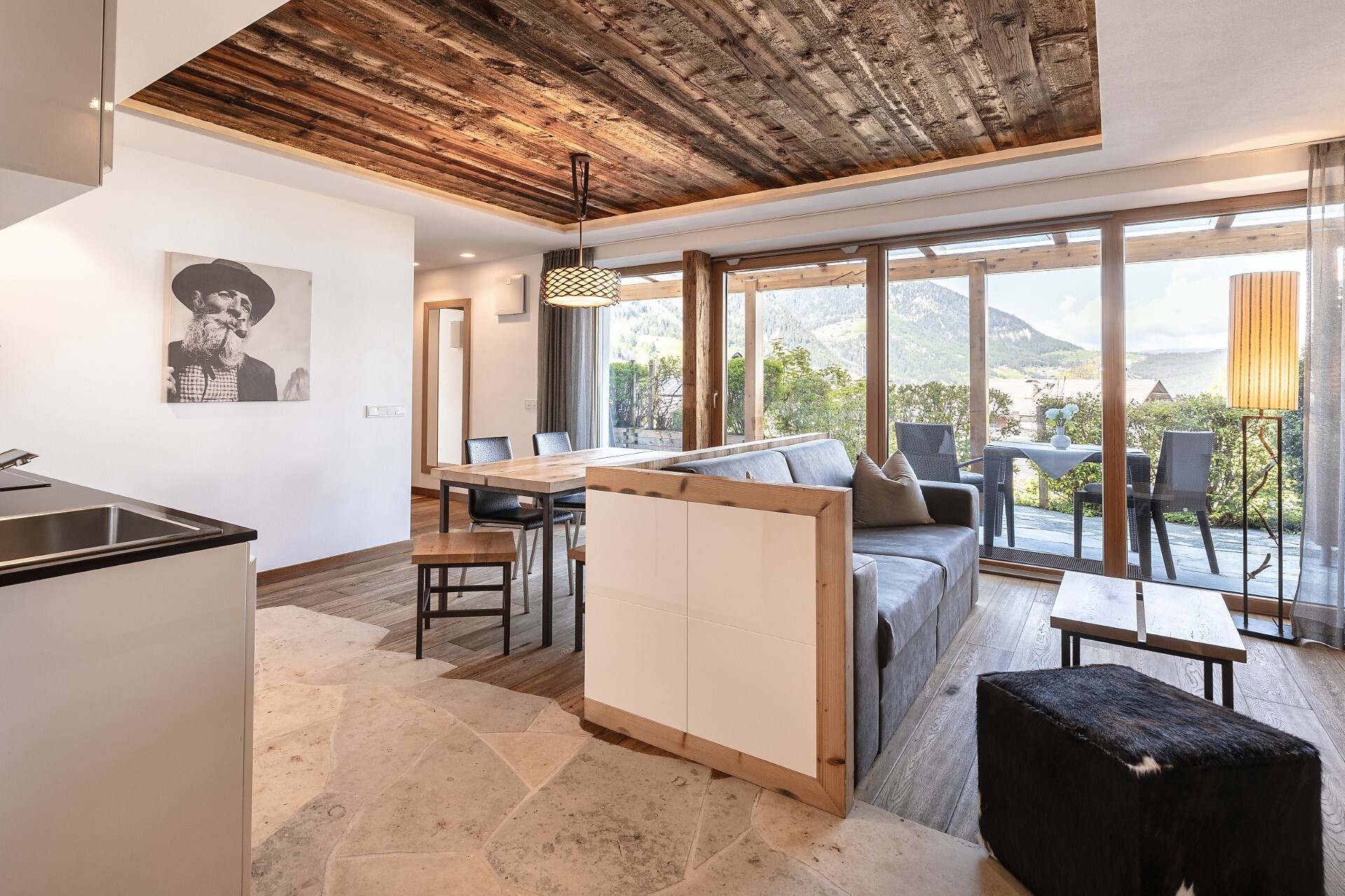 soggiorno con cucina