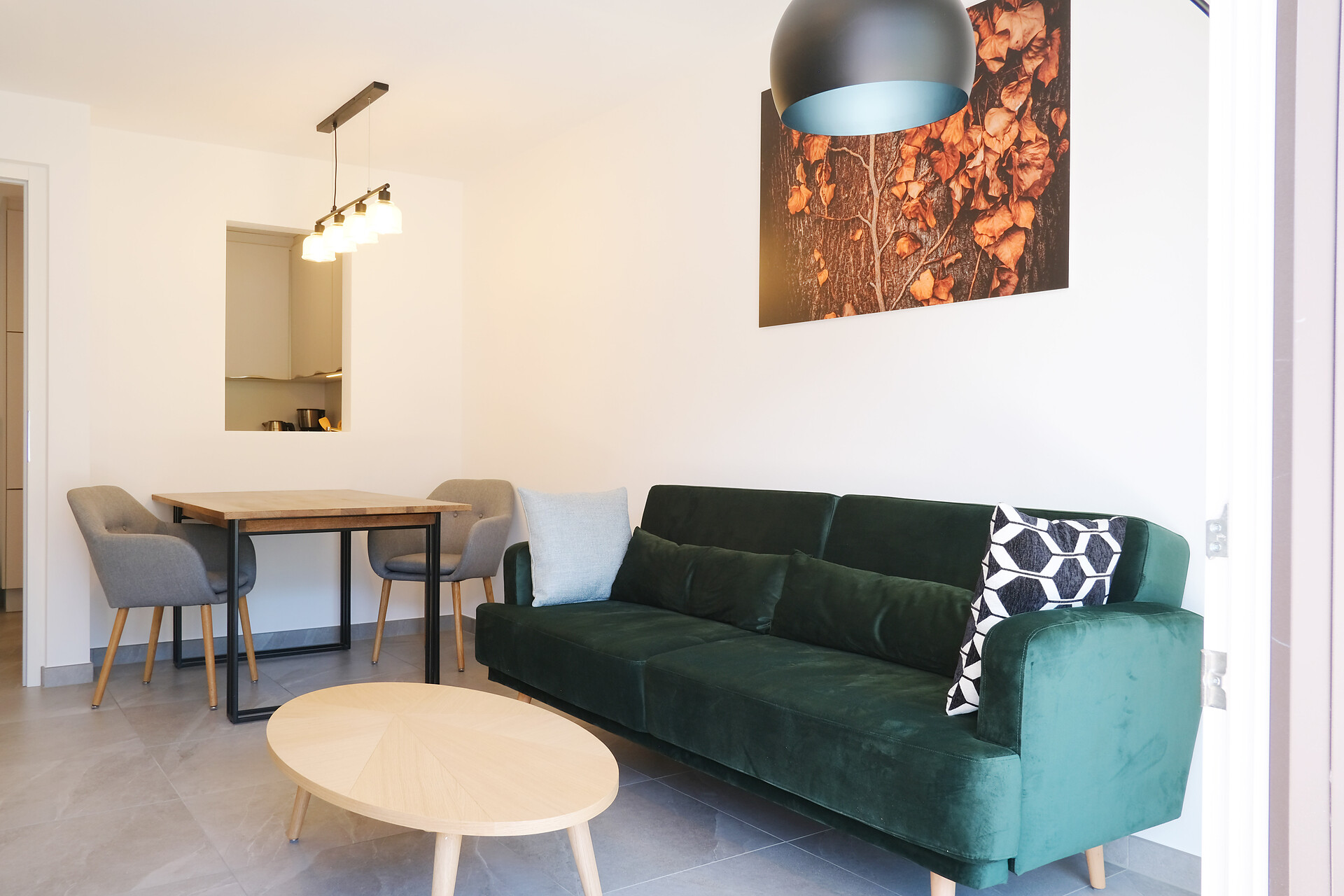 Essbereich und Sofa