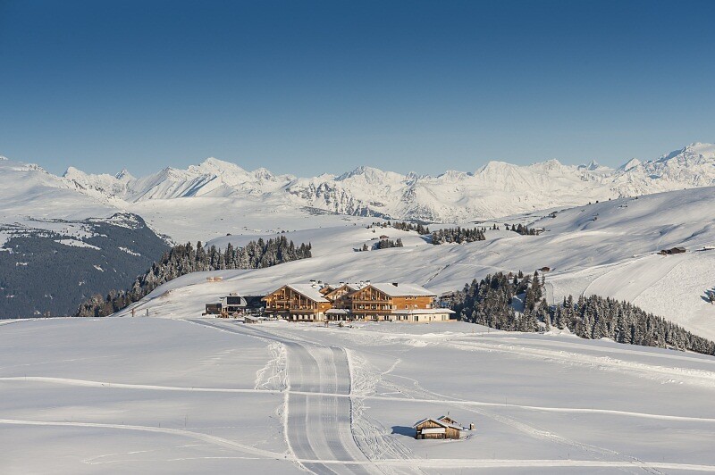 Direkt an der Piste im Winter
