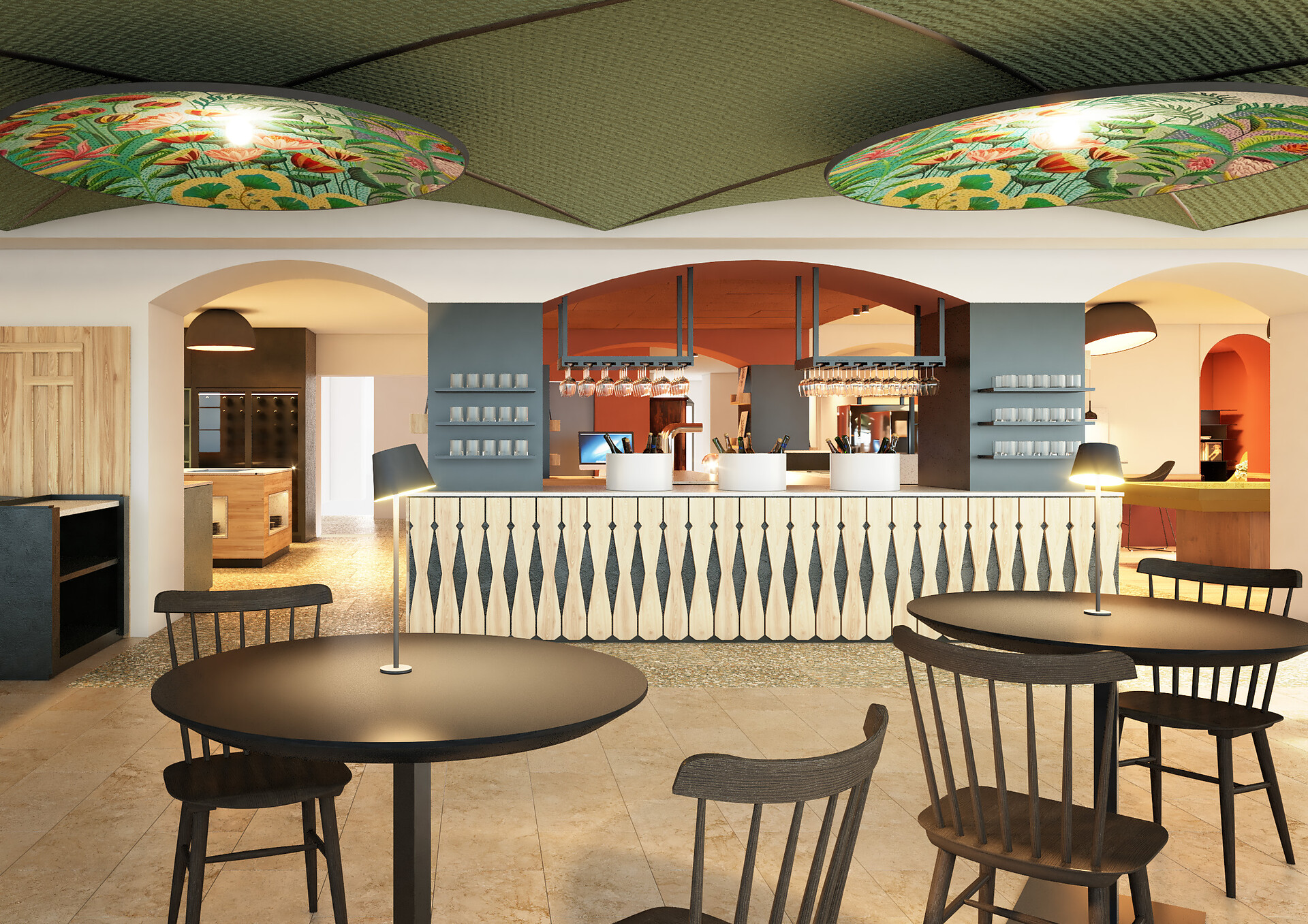 Bella Posta Hotel Dining and Bar Area