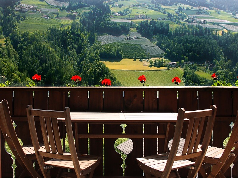 Balkon mit Panoramasicht