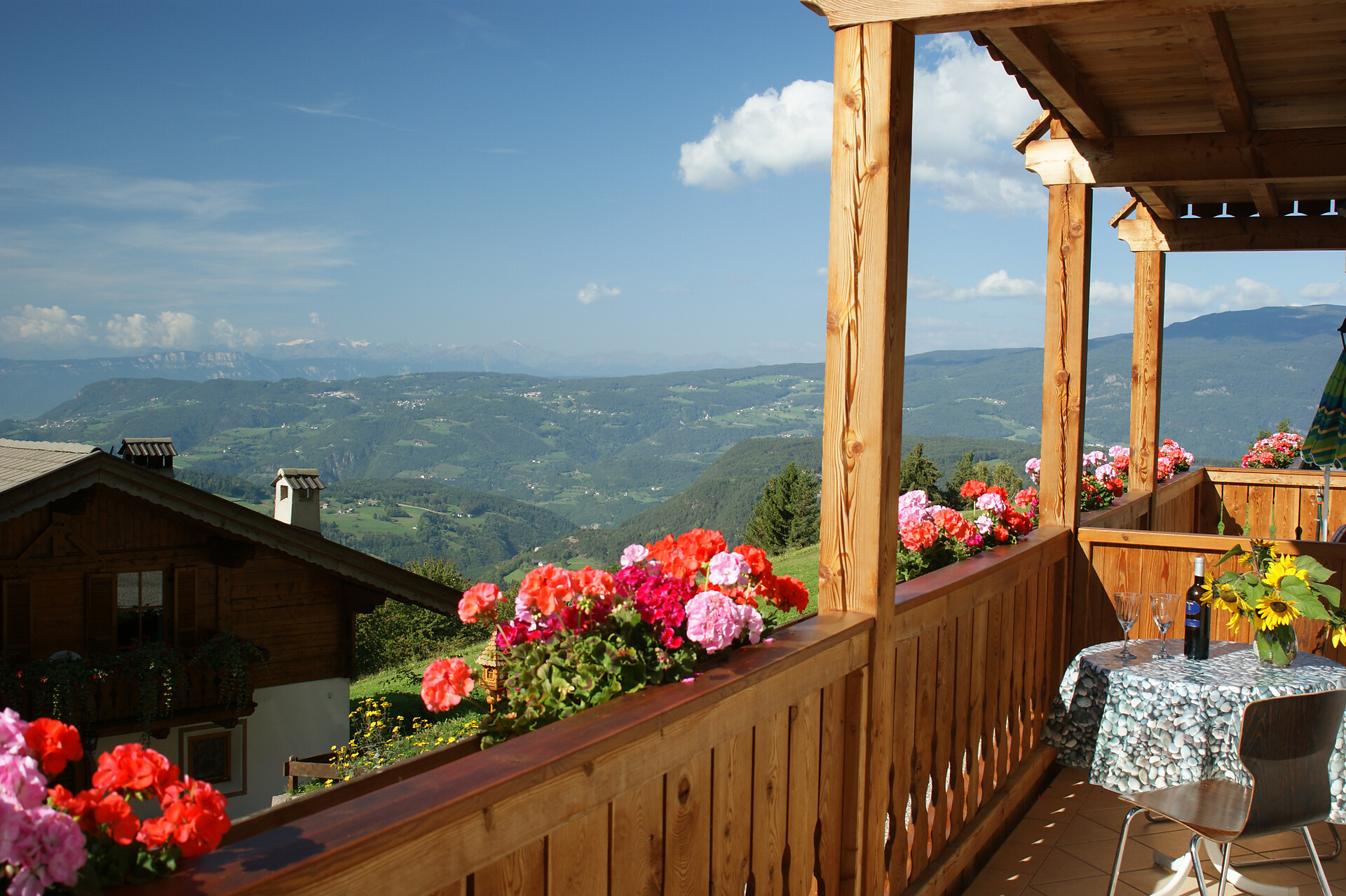 Il panorama dal balcone
