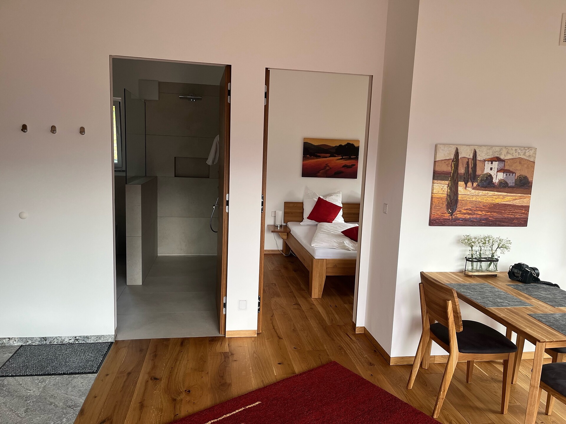 living room/bath room/bedroom