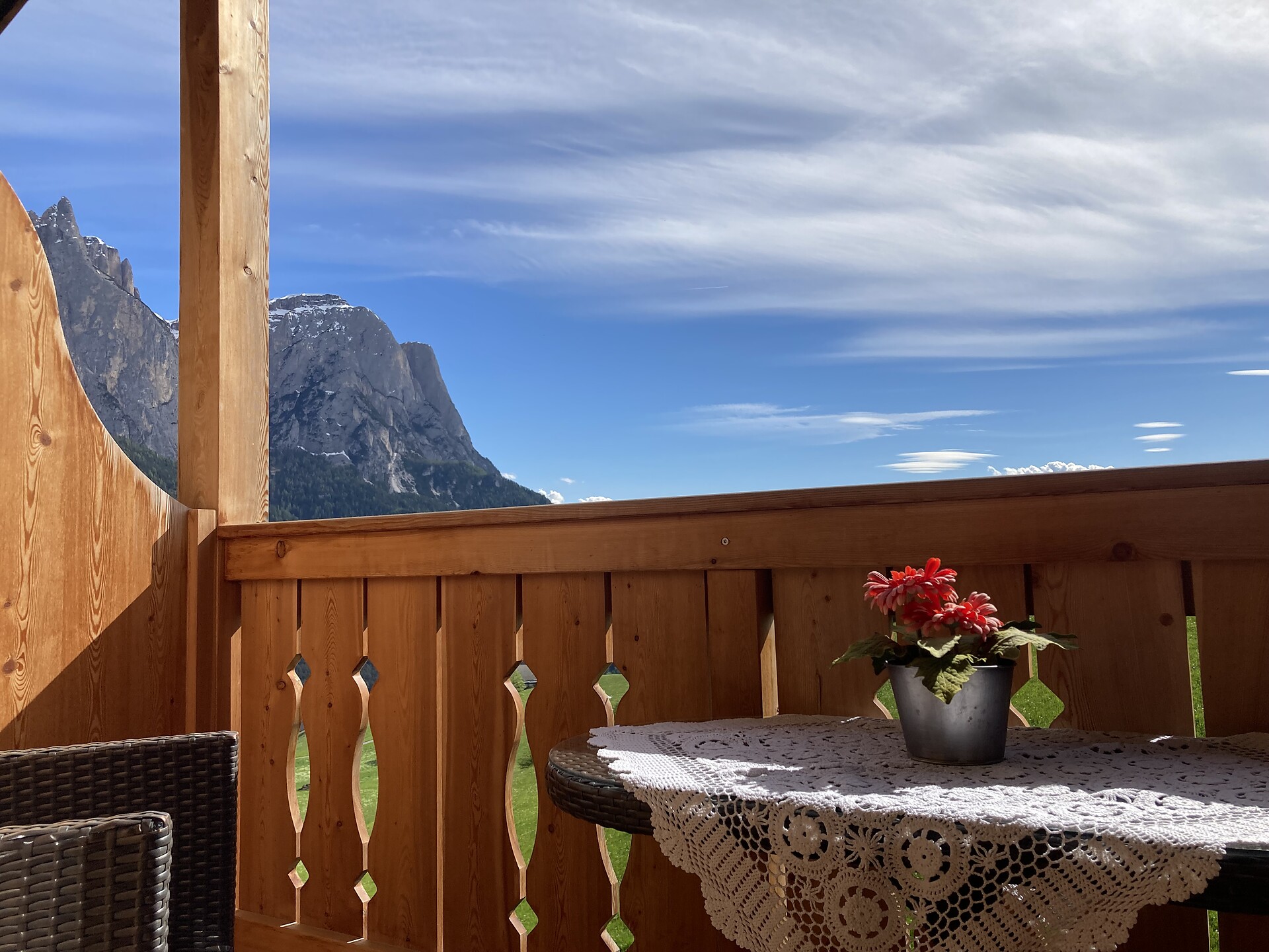 Blick vom Balkon Salegg u.Hauenstein