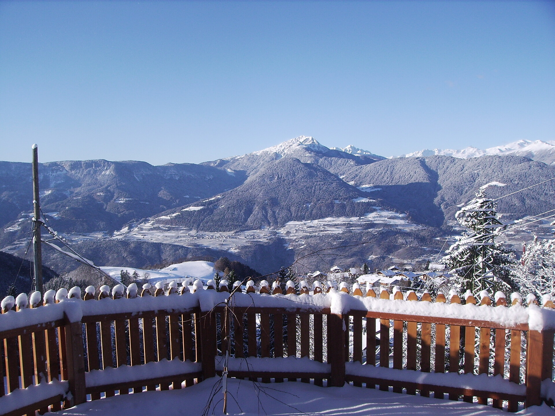 Winter panorama at our farm