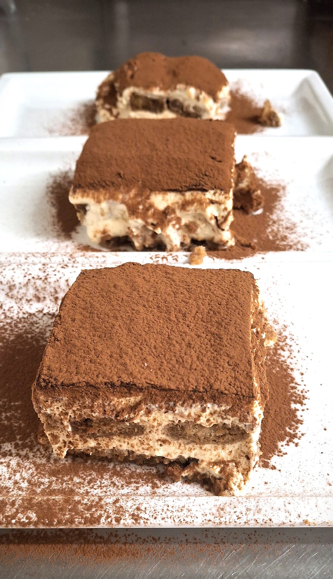 Tiramisu as dessert with the evening menu