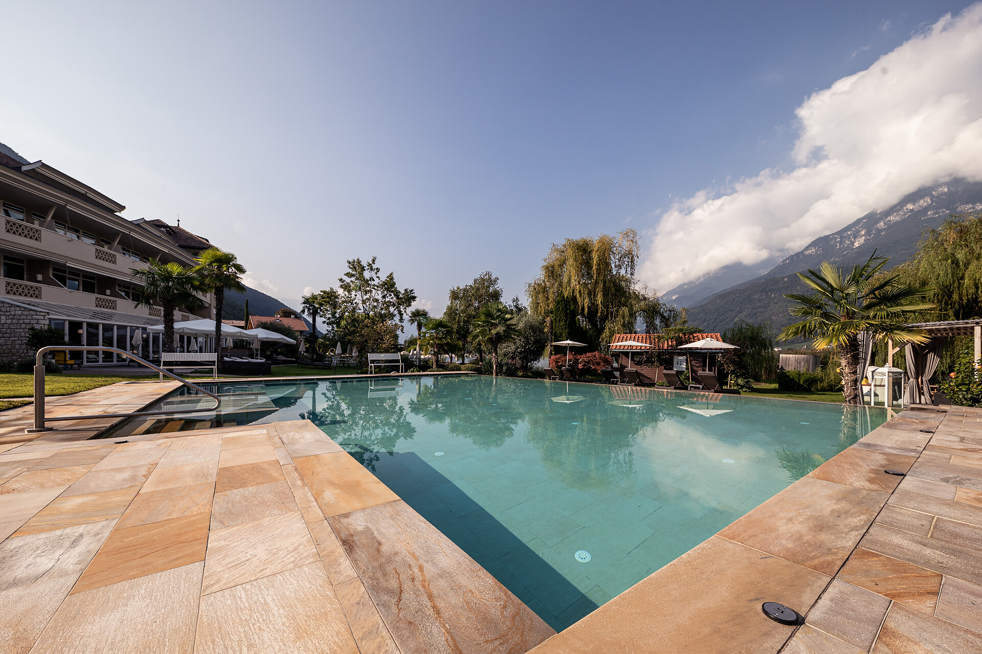 Heated outdoor salt water pool