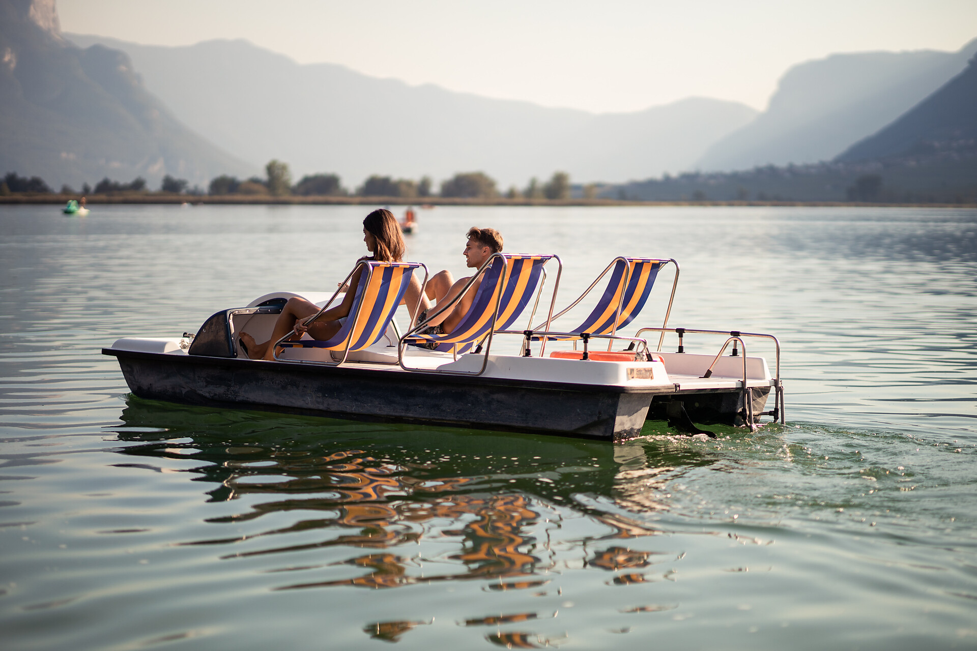 Free pedal boat rental