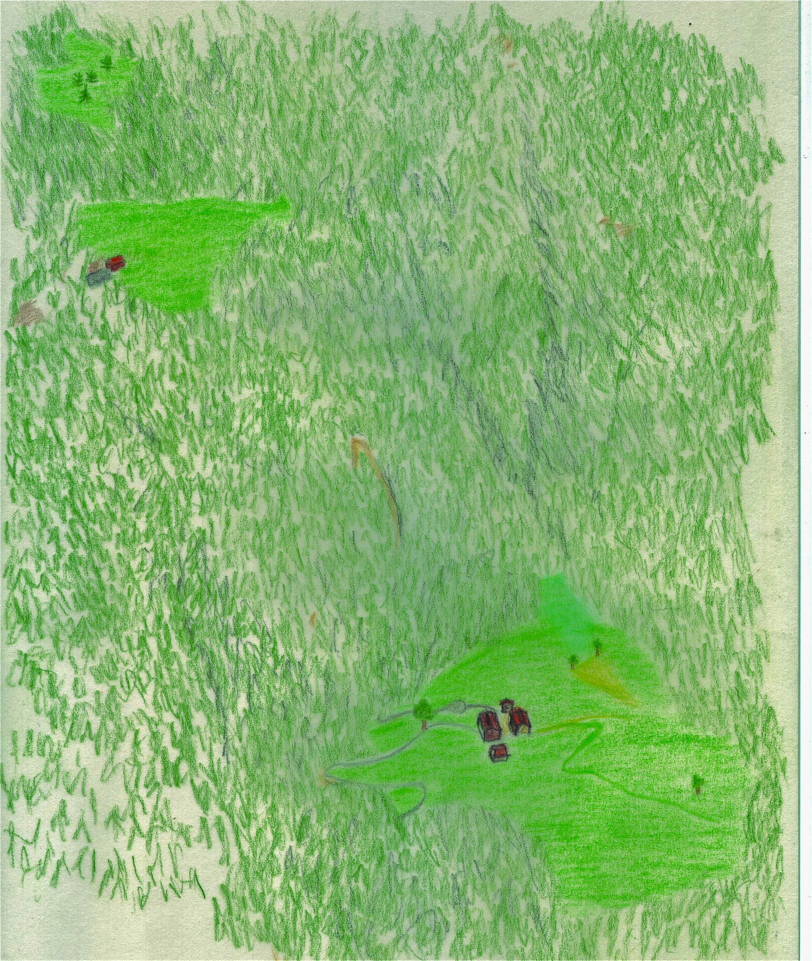 Disegno del cortile
