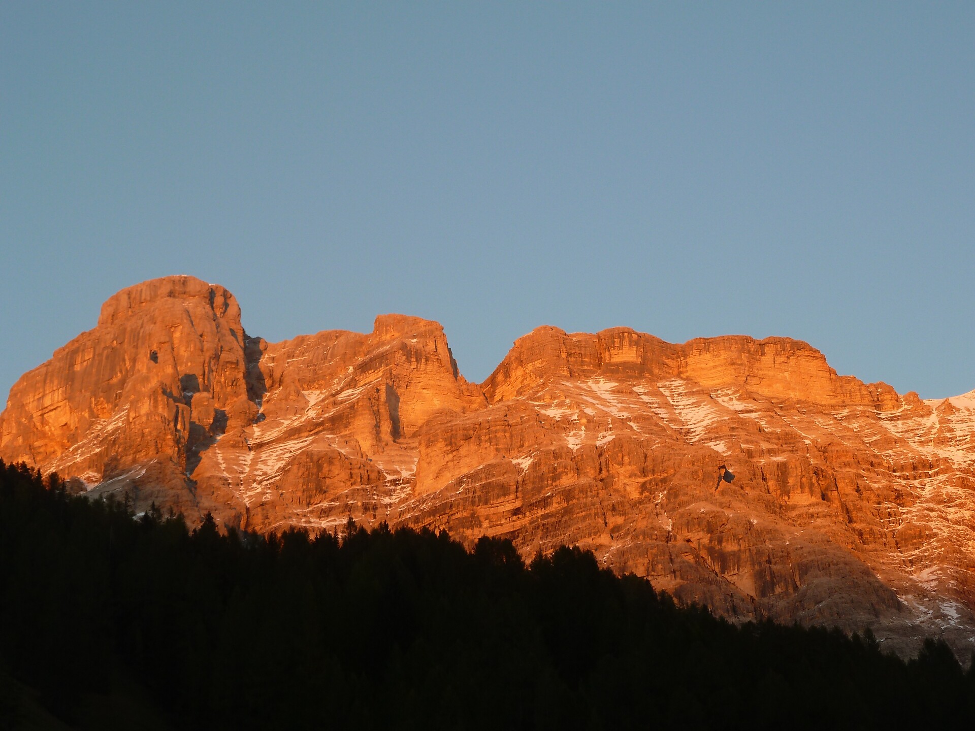 Ciasa Gadera tramonto