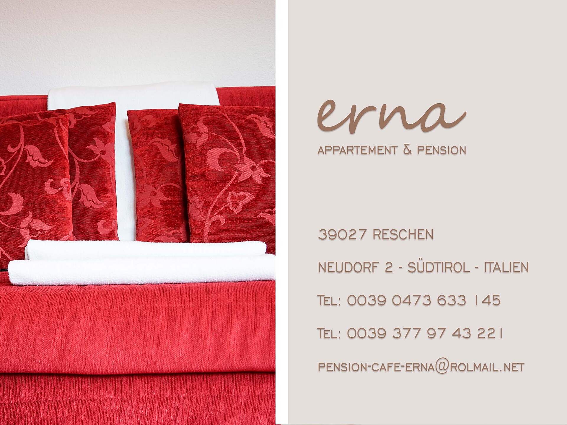 Adresse und Wohnungsdetail