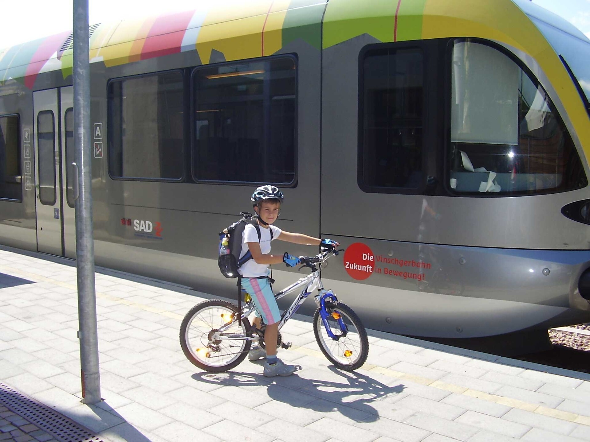 mit den Öffis und dem Fahrrad