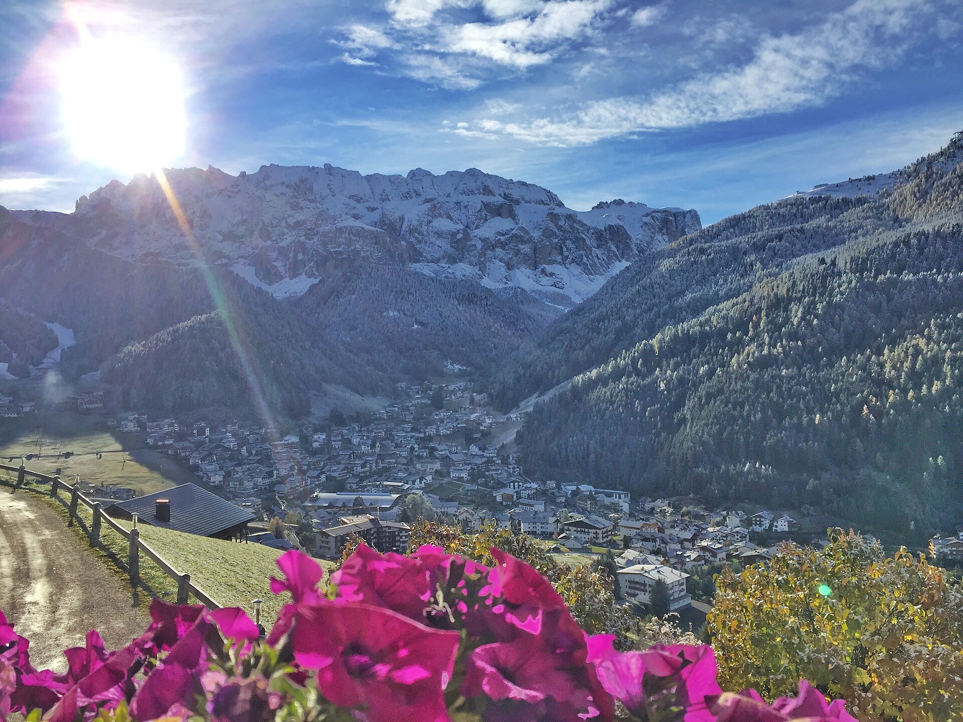 vista dal balcone