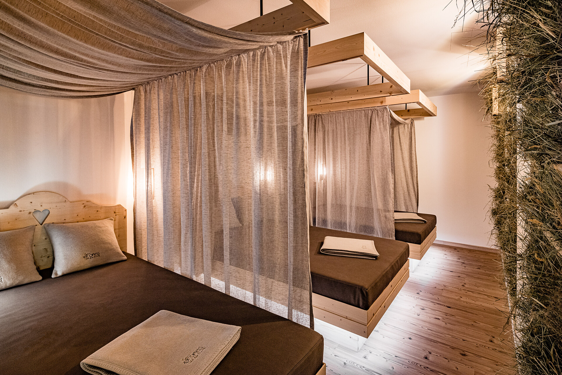 Sala Relax al aroma di fieno