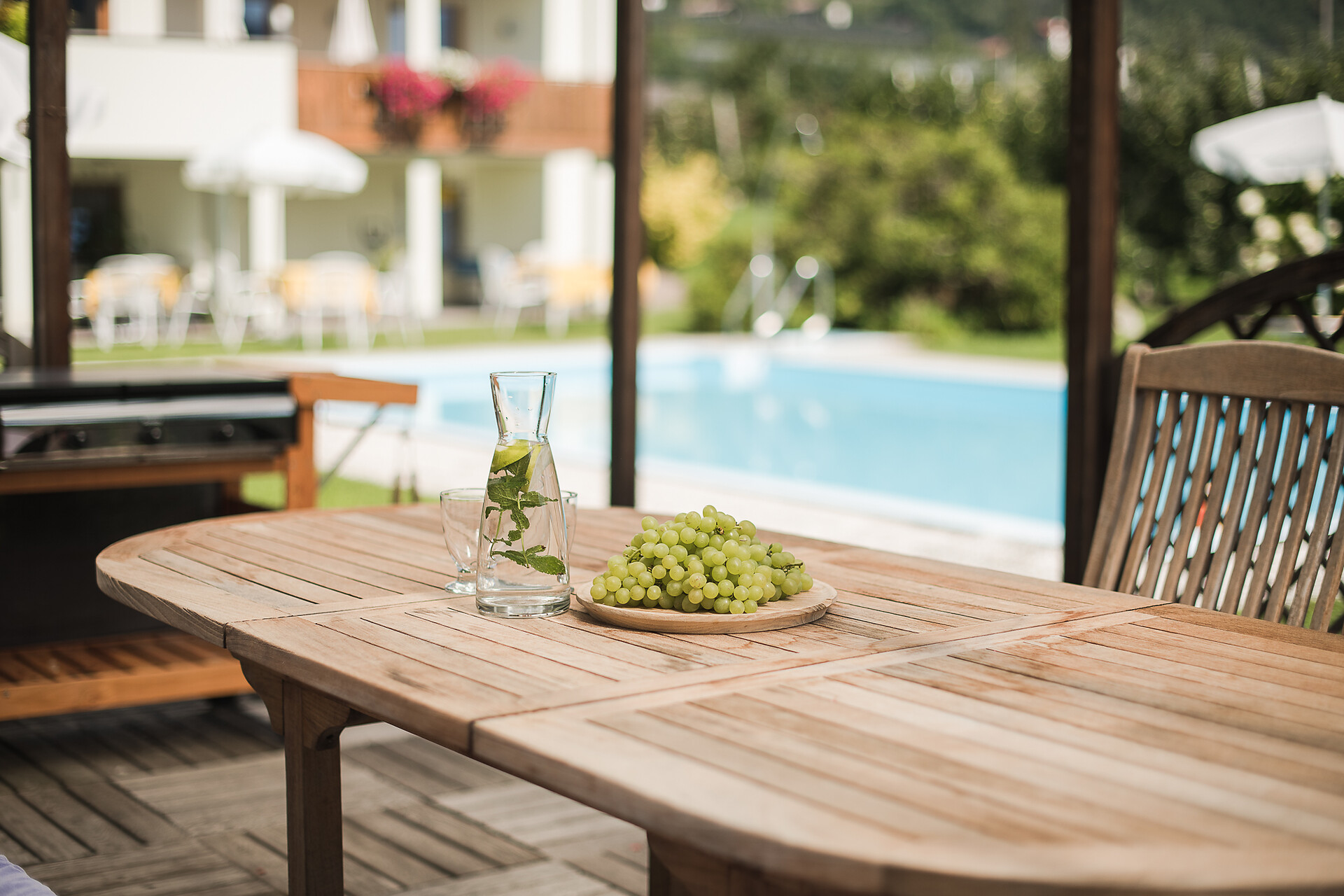 Ferienwohnung Algund Pool