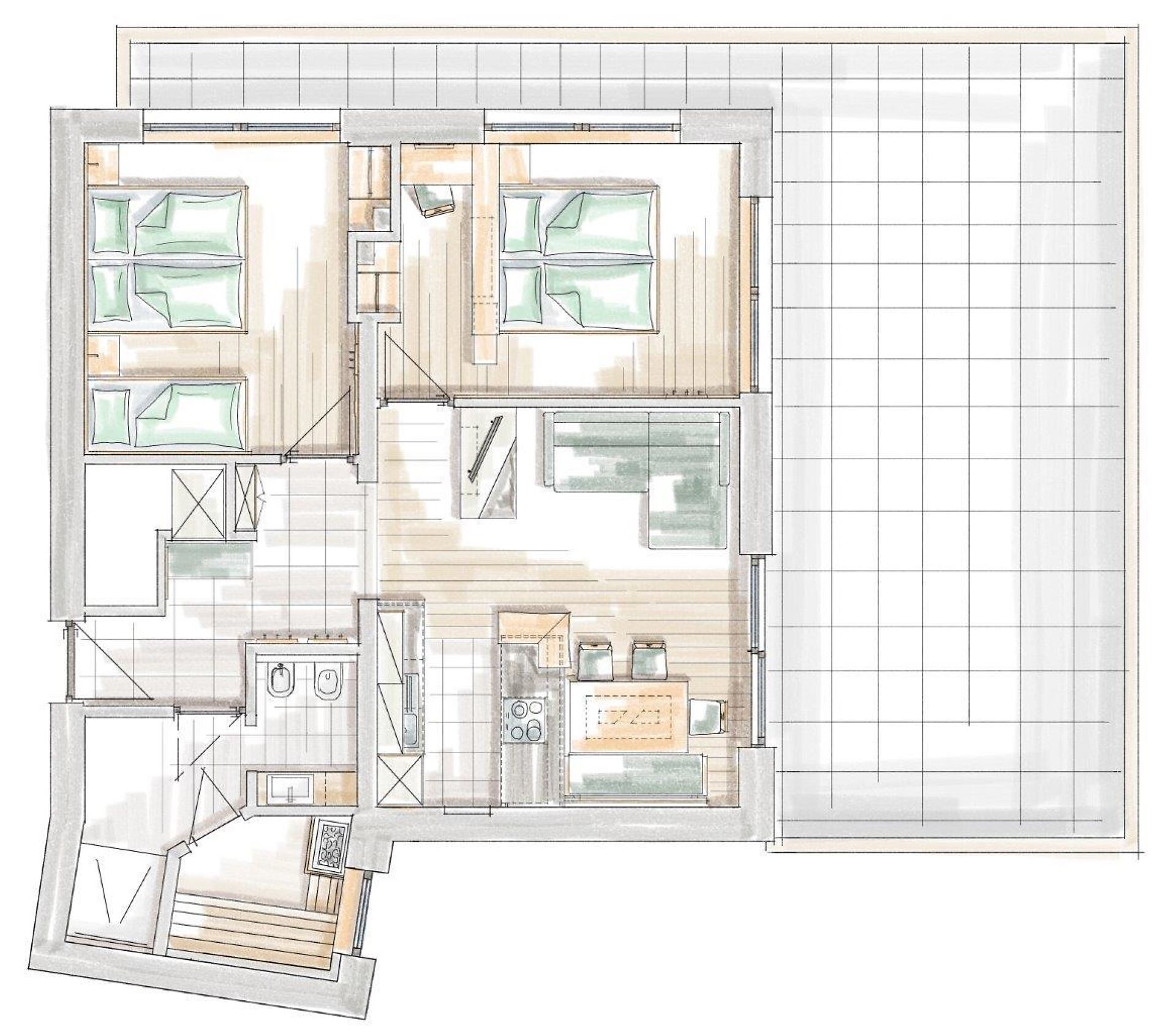 Plan Wohnung Panorama
