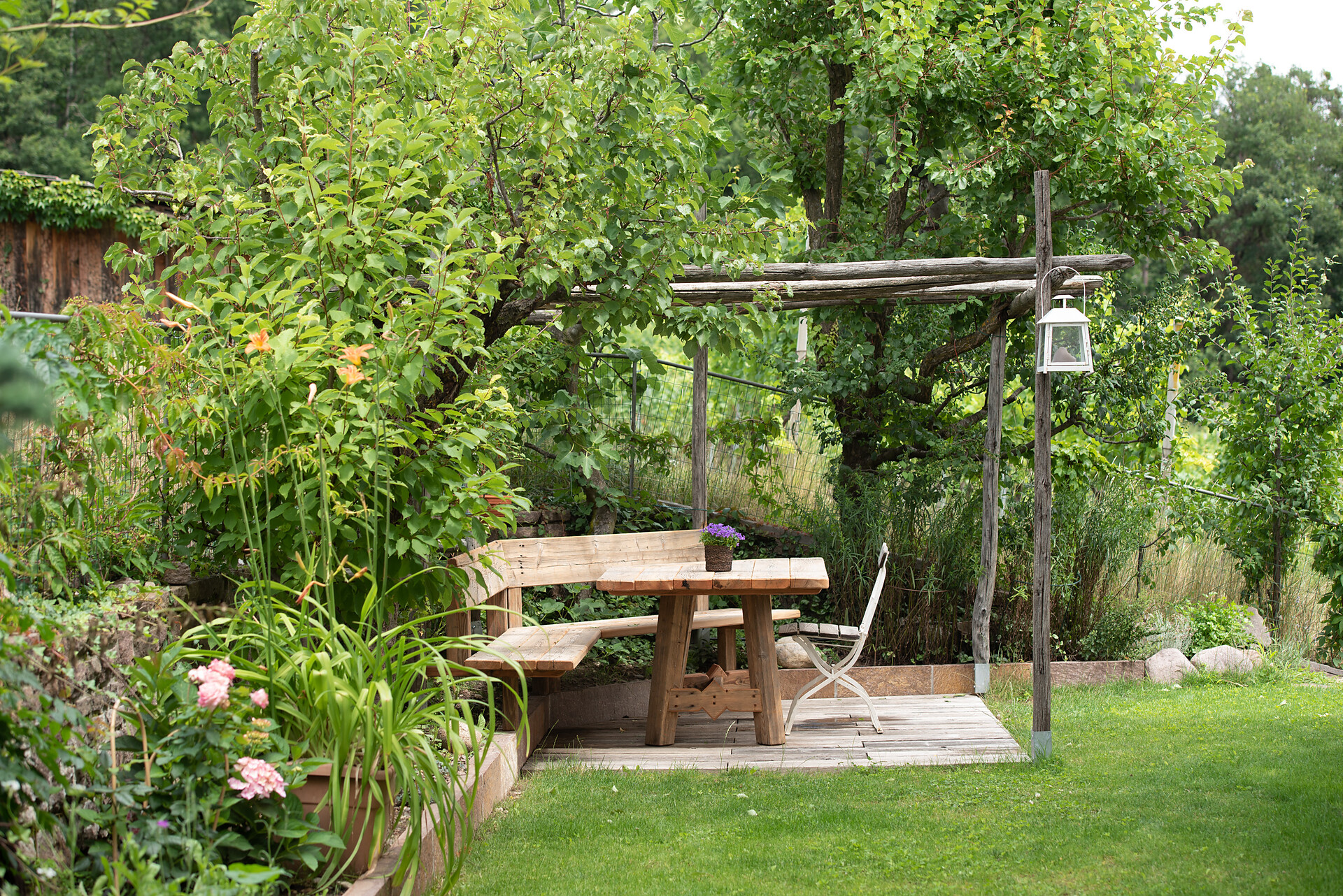 Sitzecke Gartenwohnung