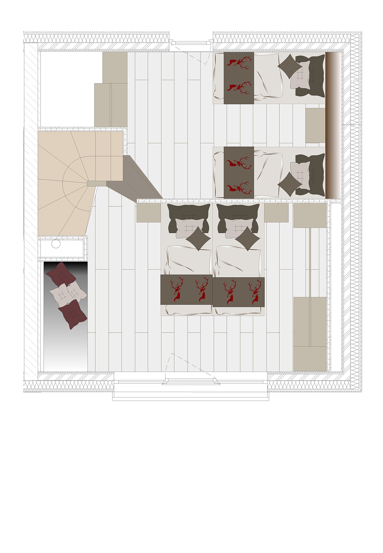Plan OG Chalet1