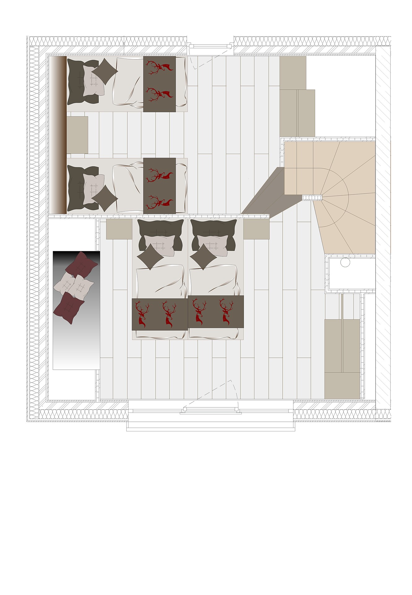 Plan OG Chalet2