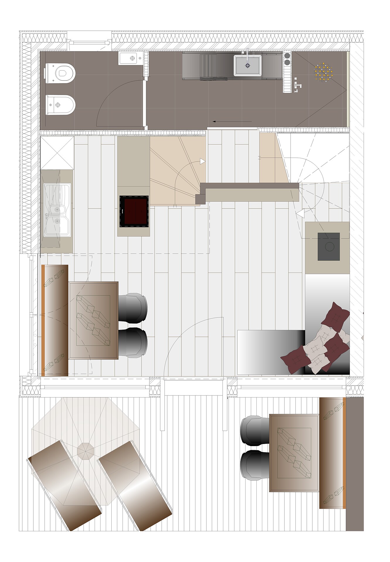 Plan EG Chalet2