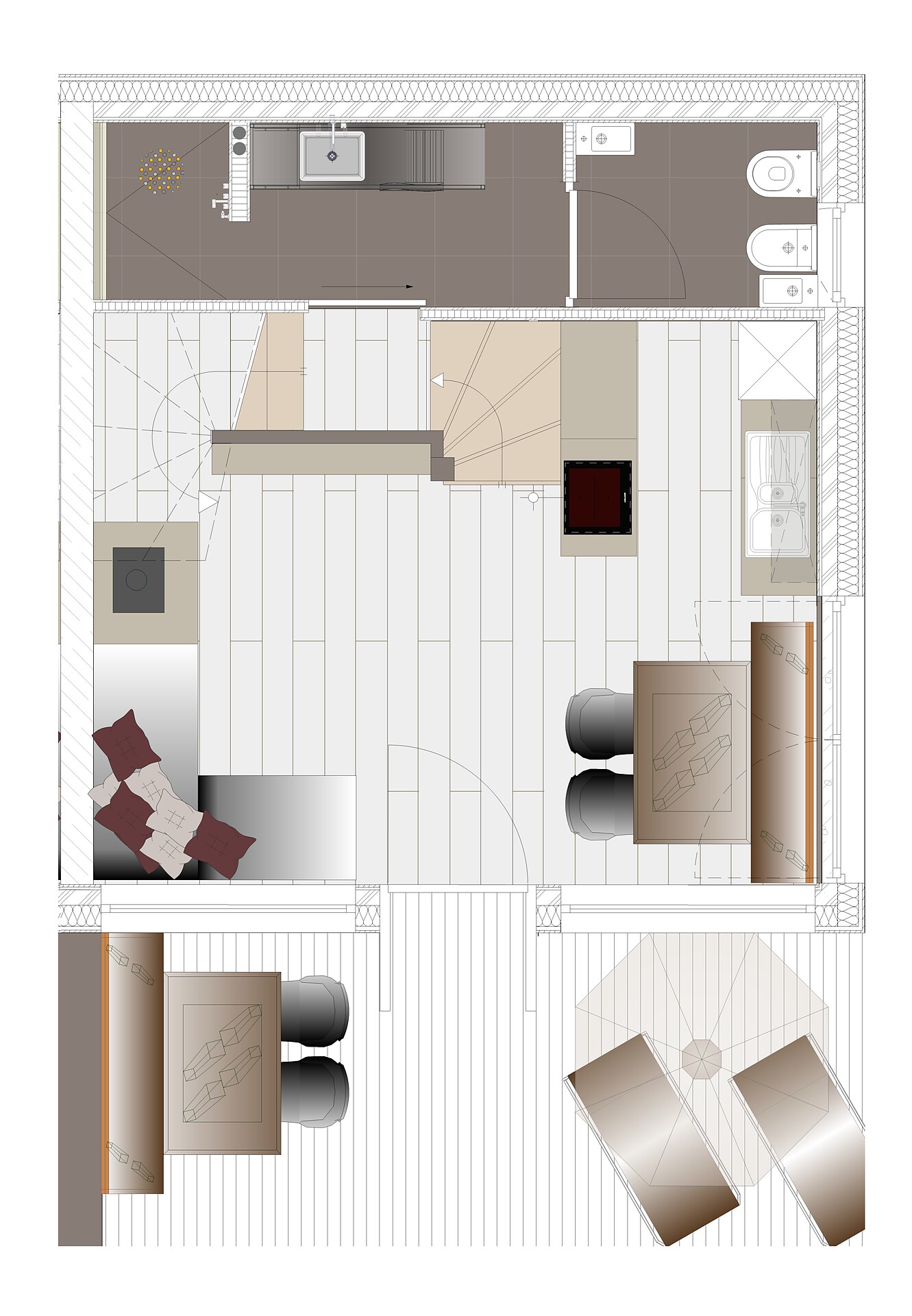 Plan EG Chalet1