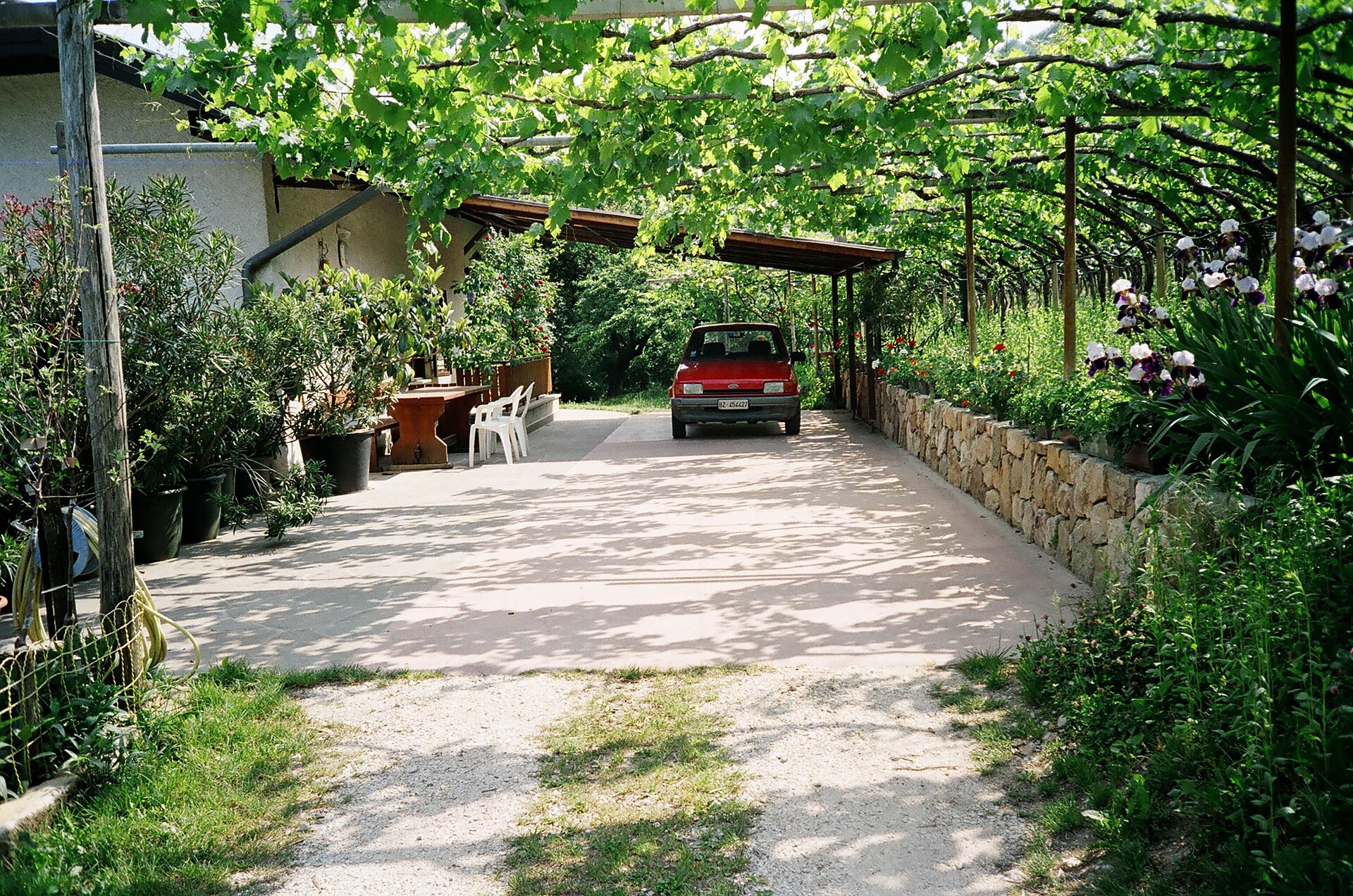 Outside