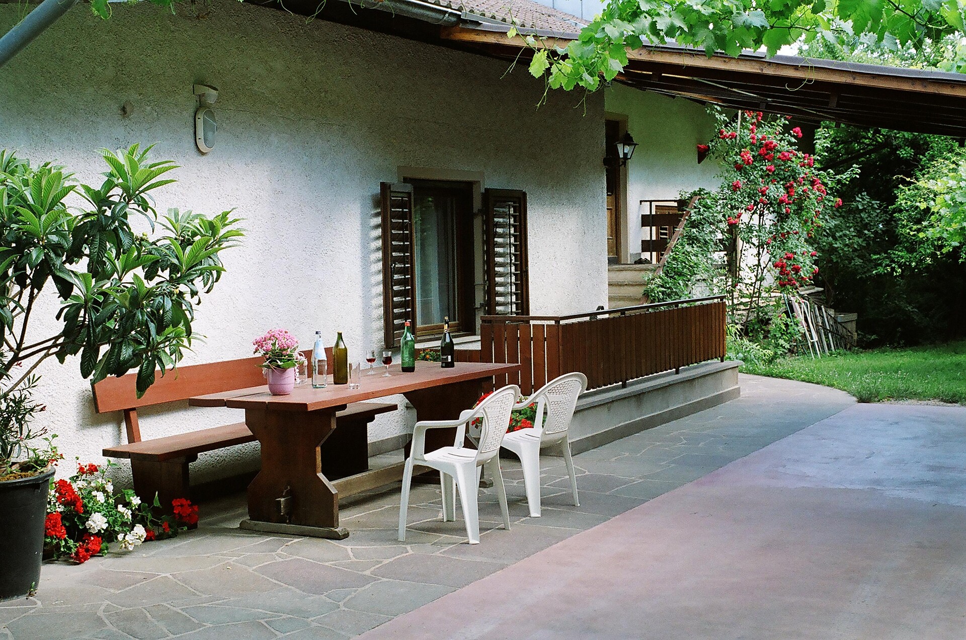 Outside