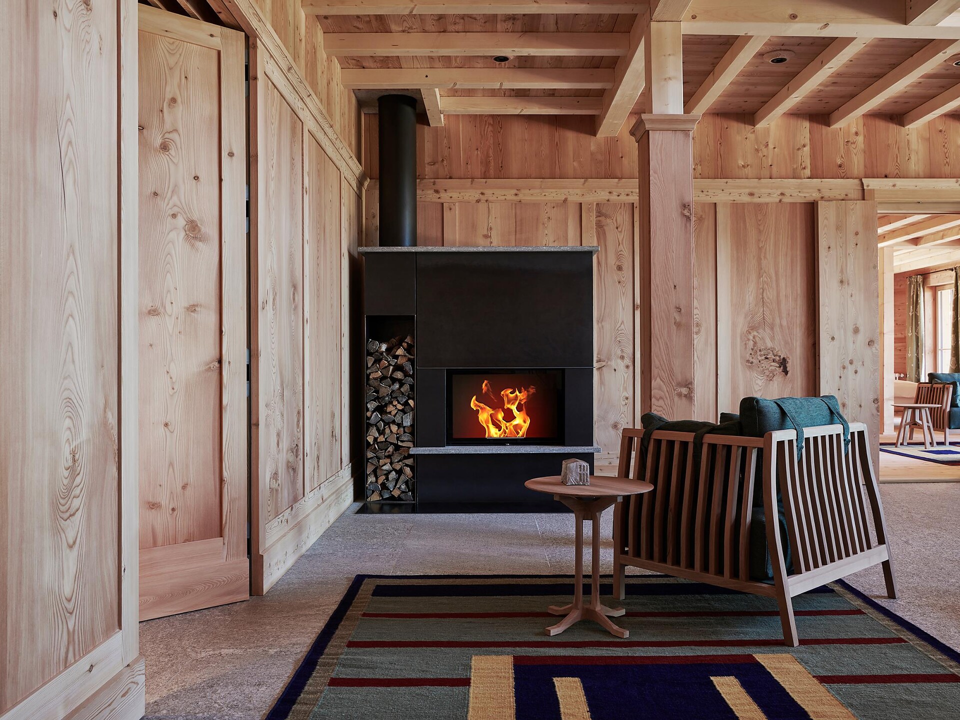 Recreation room in the houses of the meadow at the Zirmerhof