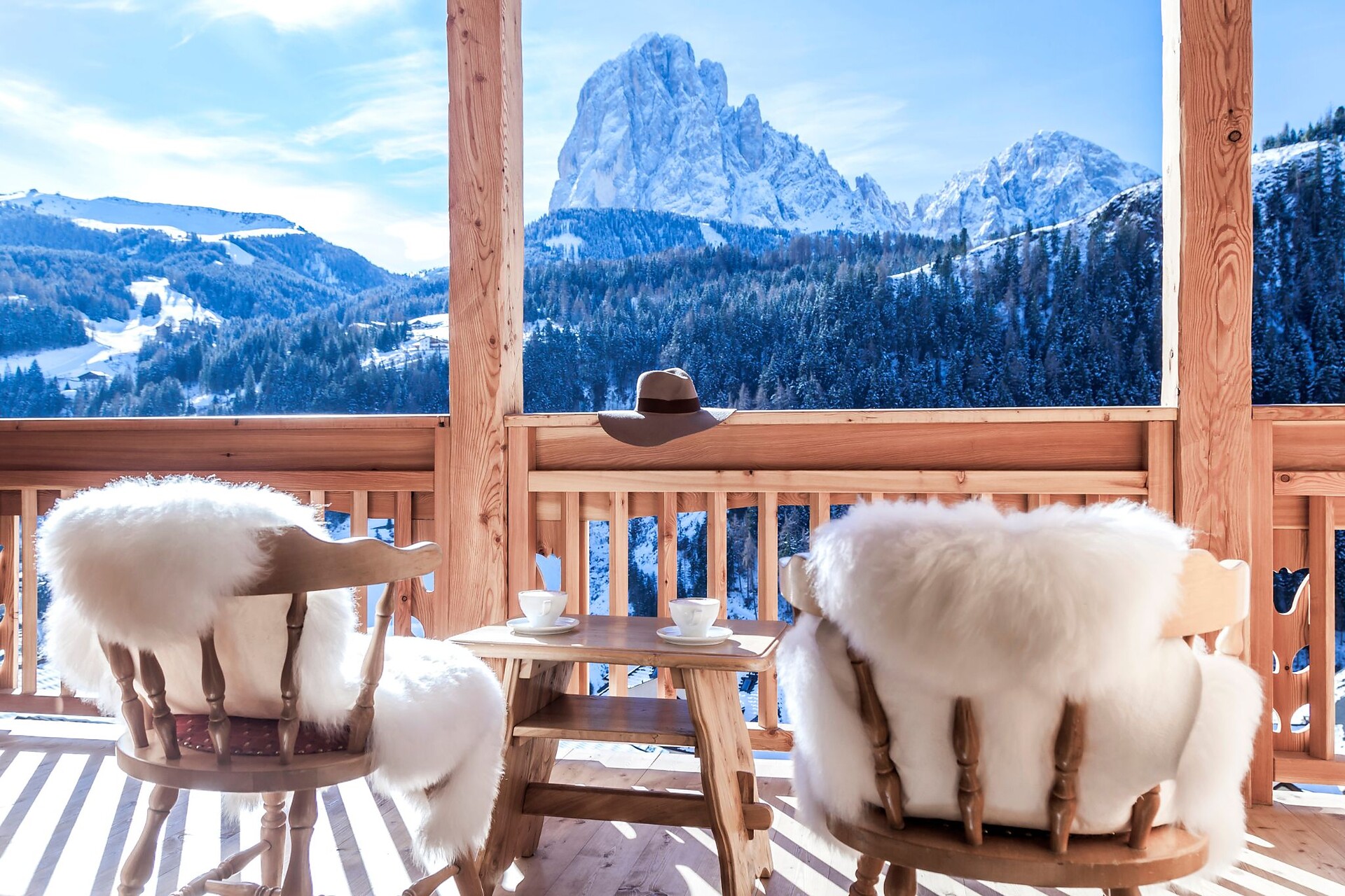 Balcone Beludei con vista