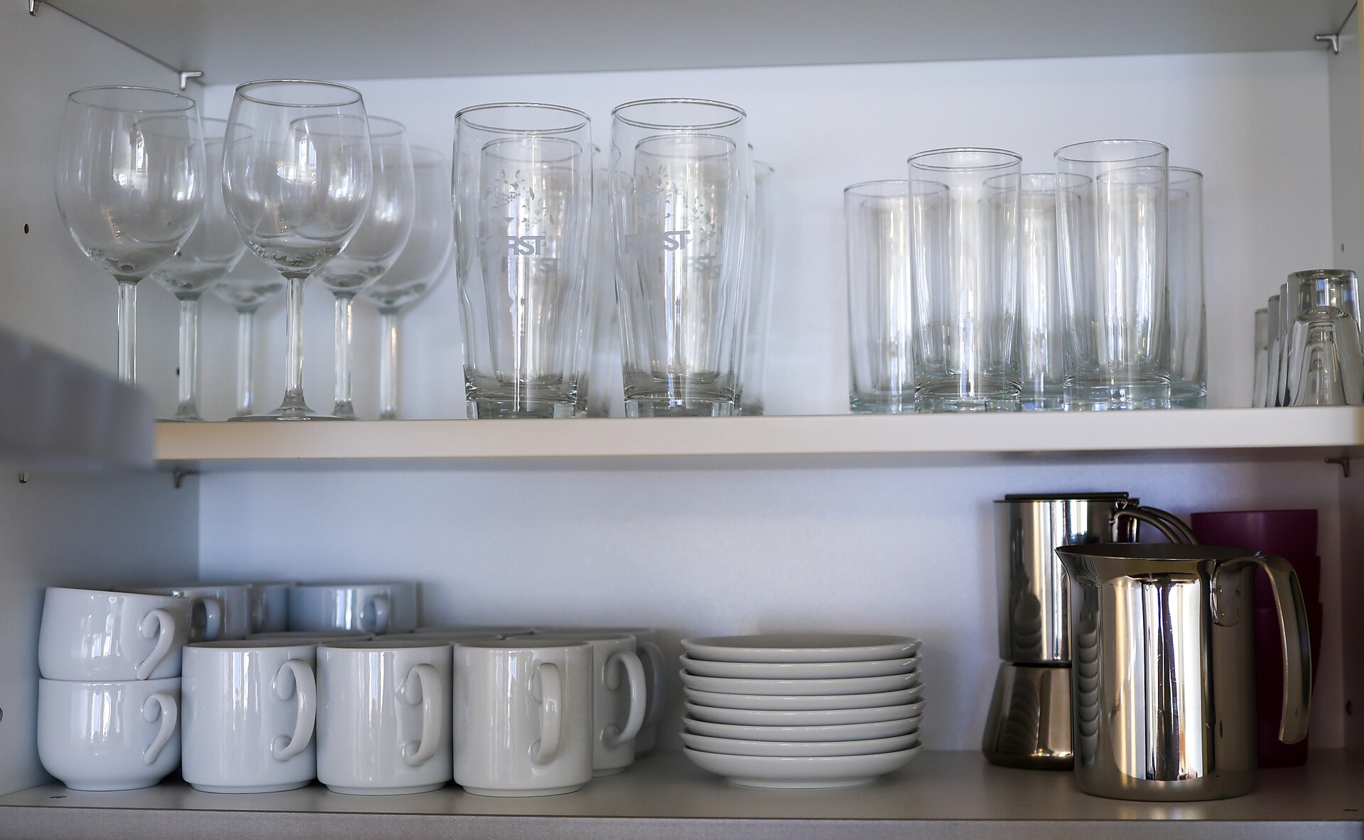 Fully equipped kitchen in both holiday flats