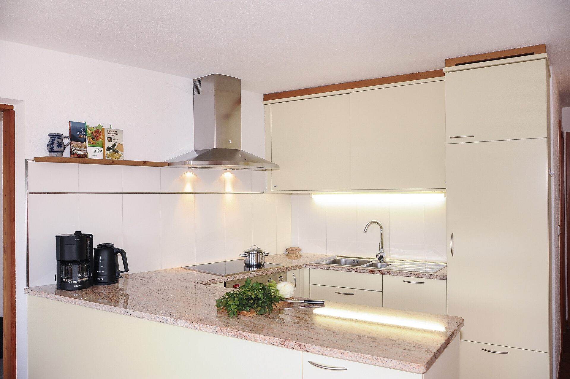 La cucina dell'appartamento "Plattei"