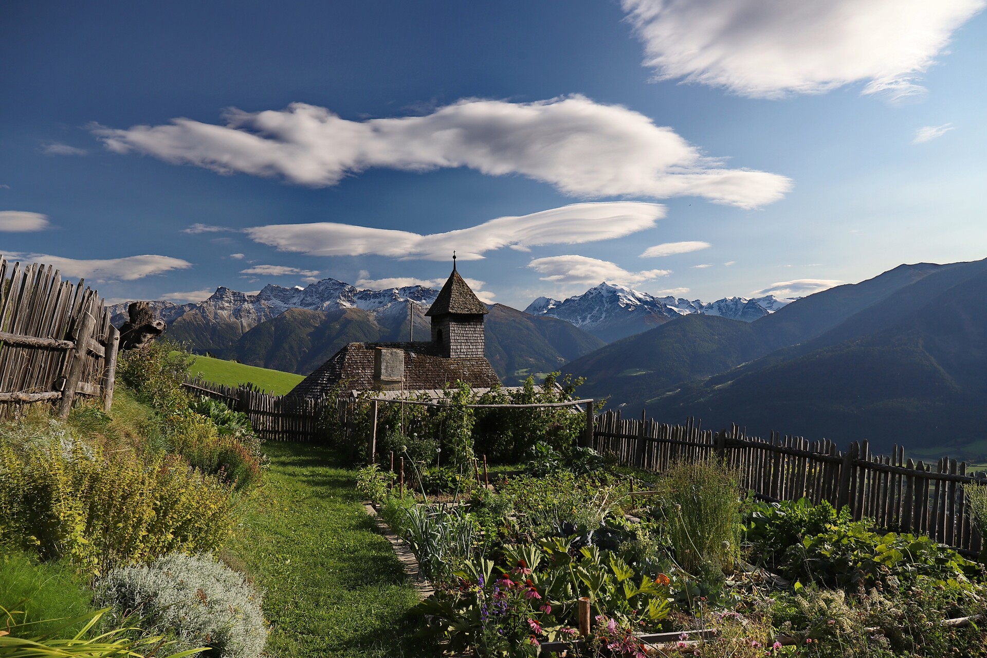Vegetable garden at Lechtlhof