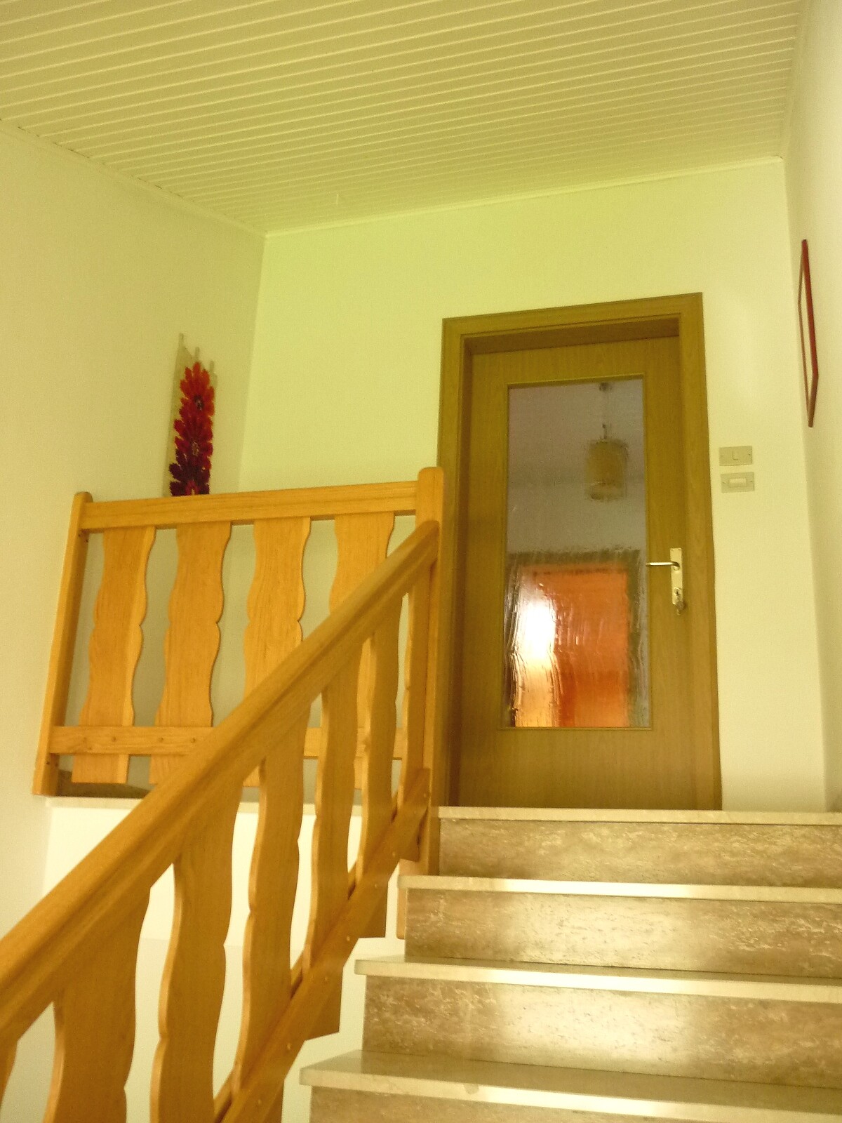 Der getrennte Einganz zur Ferienwohnung im 2. Stock